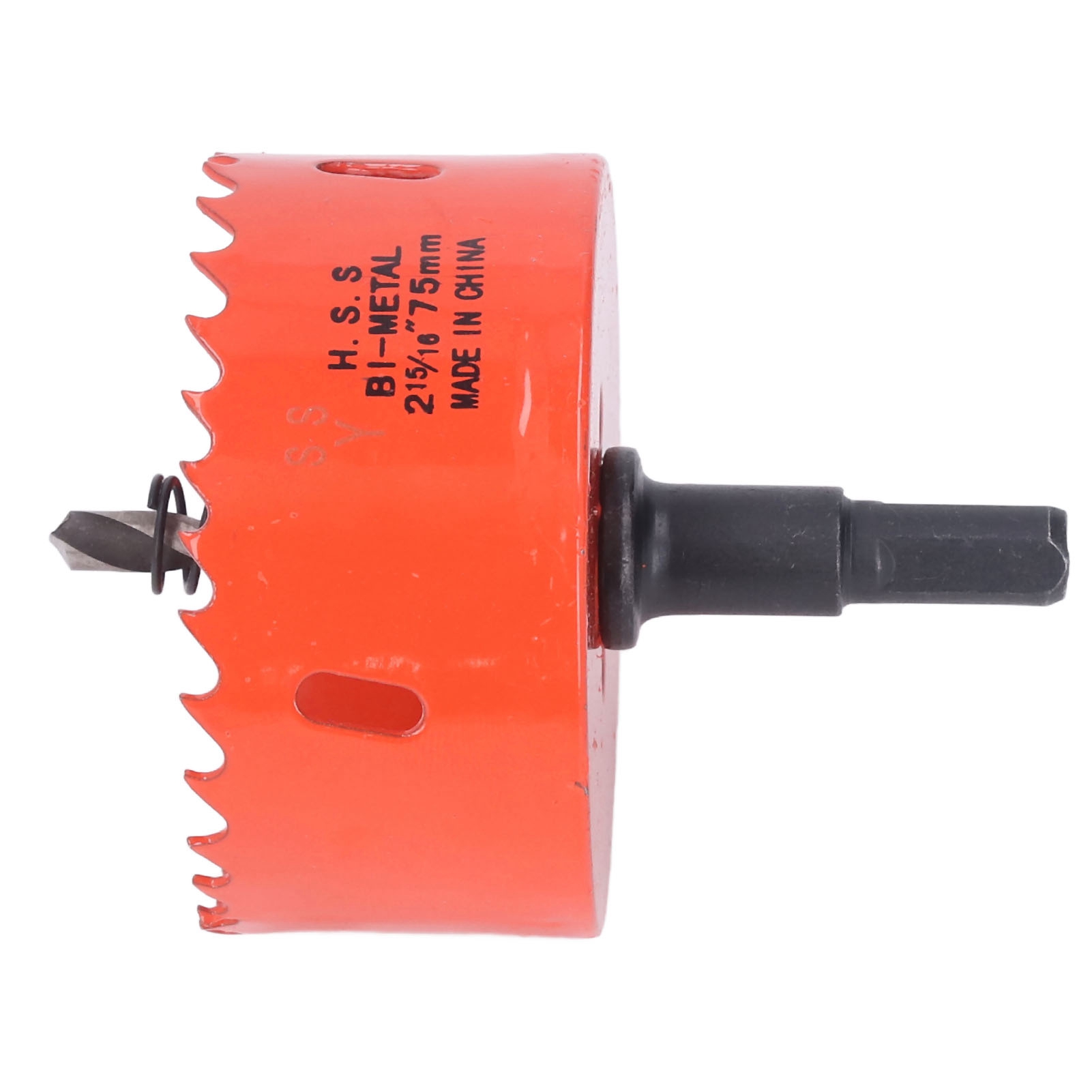 Scie Cloche Bimétallique En Acier Rapide, Foret Avec Alésage Pour Bois Et Pvc, 75 Mm / 2,95 Pouces