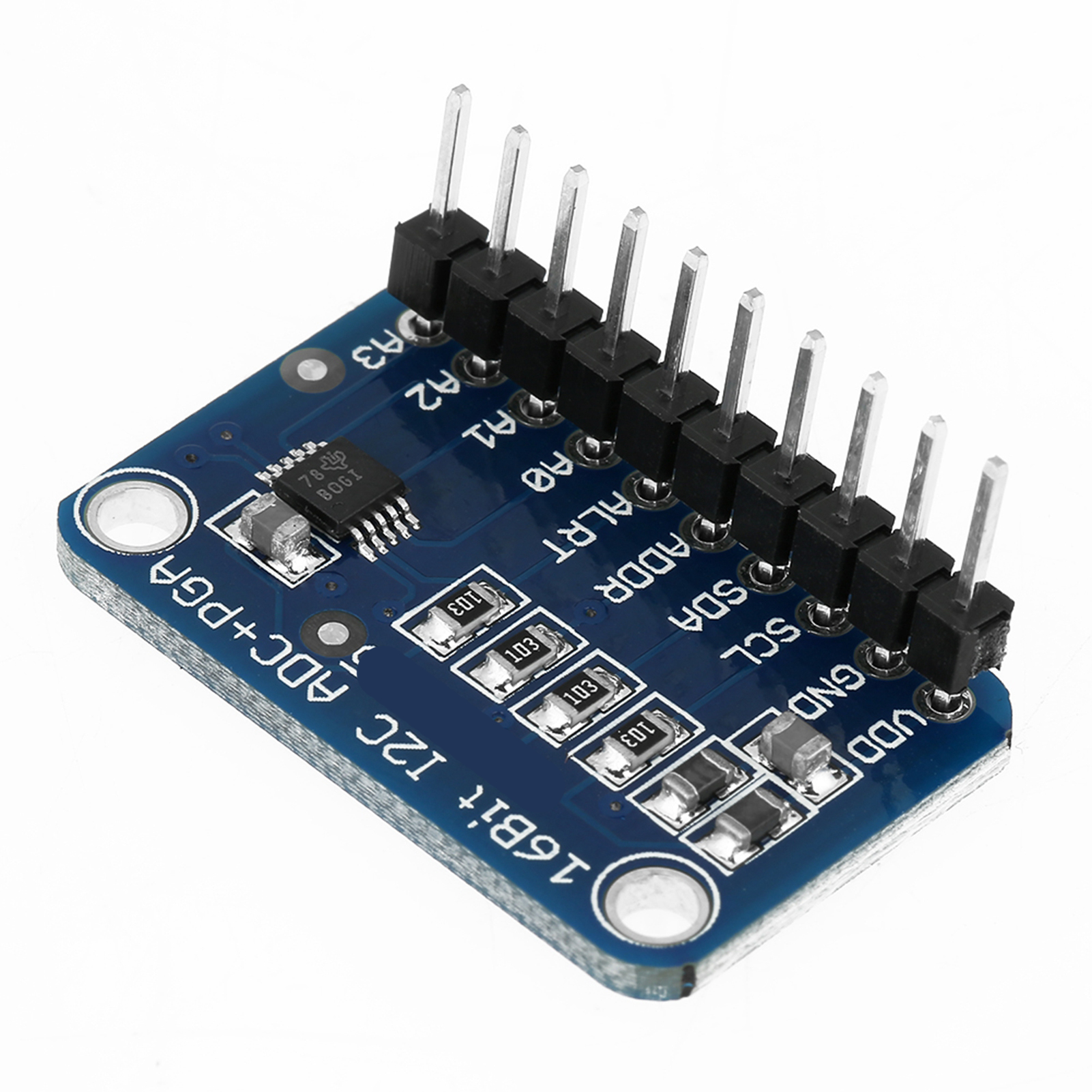 1 Carte De Développement Adc I2c 16 Bits, Module De Conversion Analogique-numérique