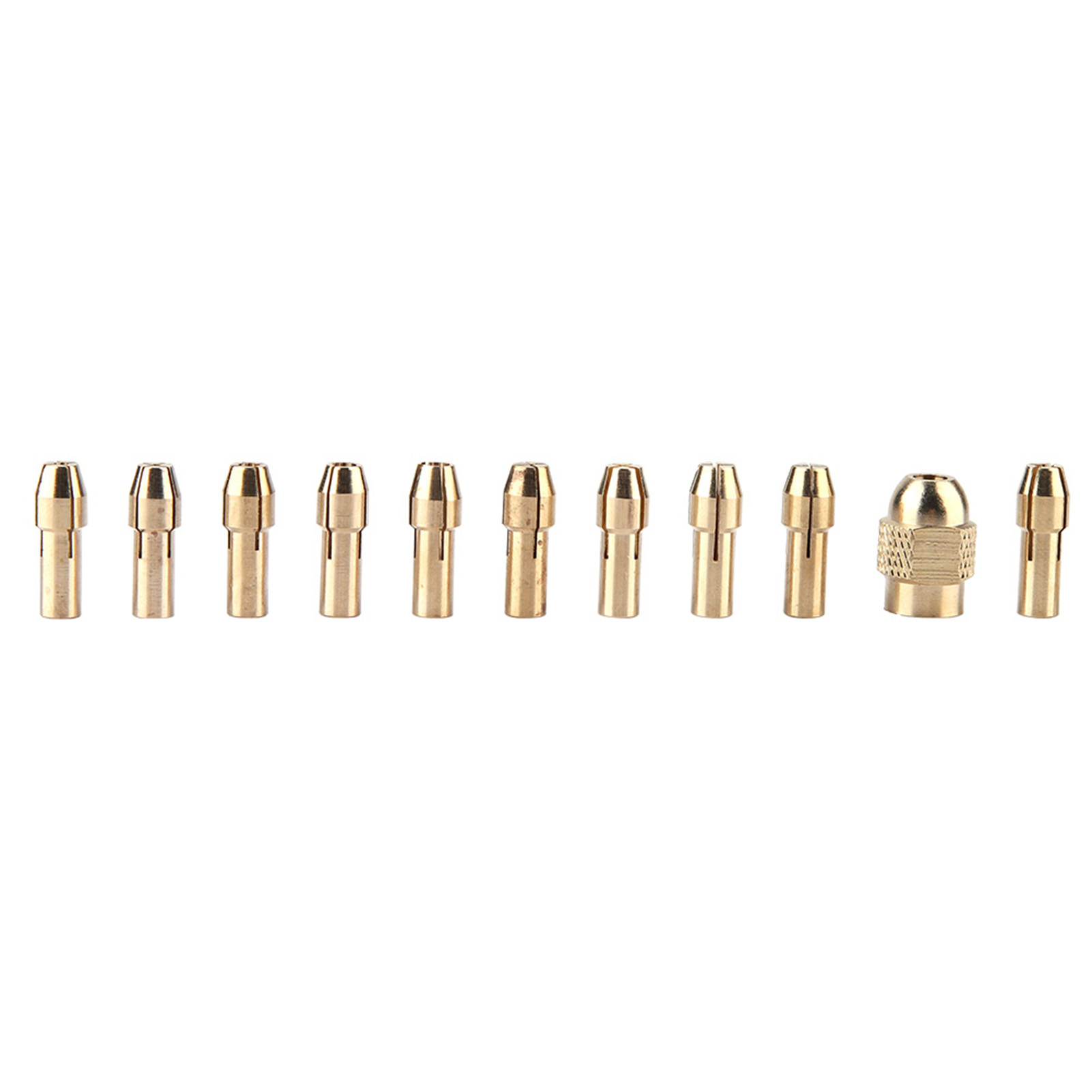 Jeu De 11 Mandrins De Perçage En Cuivre À 4 Mors Pour Mini Meuleuse Électrique, Outil Rotatif 0,5-3,2 Mm