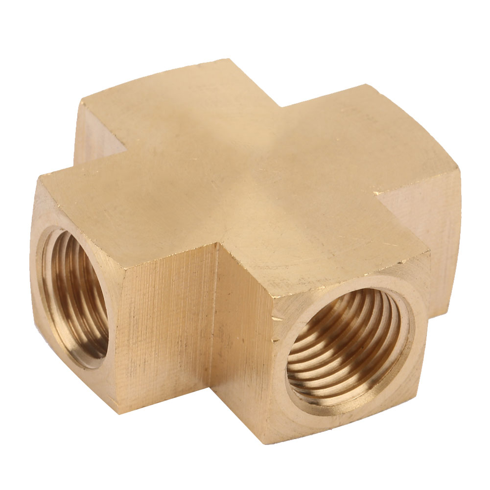 Adaptateur De Raccord De Tuyauterie En Laiton 1/4'' Fnpt, Connecteur Femelle Égal À 4 Voies, Outil Industriel