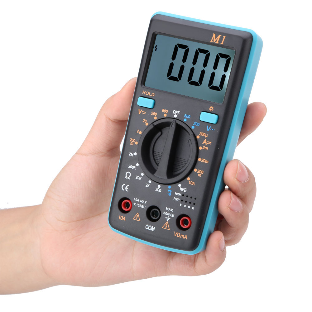 Testeur Multimètre Numérique Aneng M1dc/ac De Tension, Courant Et Résistance 0℃-50℃ (bleu)
