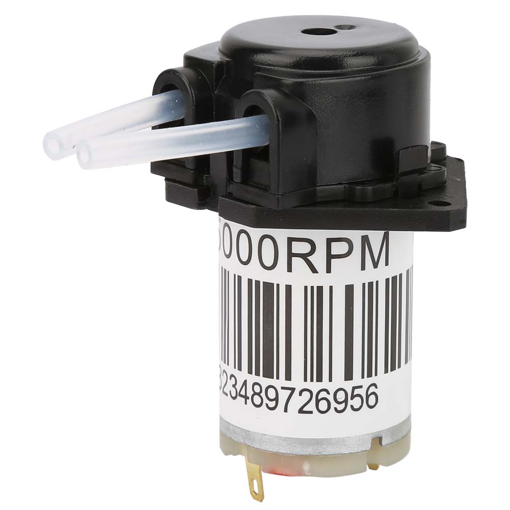 Pompe Péristaltique Miniature Silencieuse 6v Pour Titrage, Pompe Auto-amorçante Cc (noir Mat)