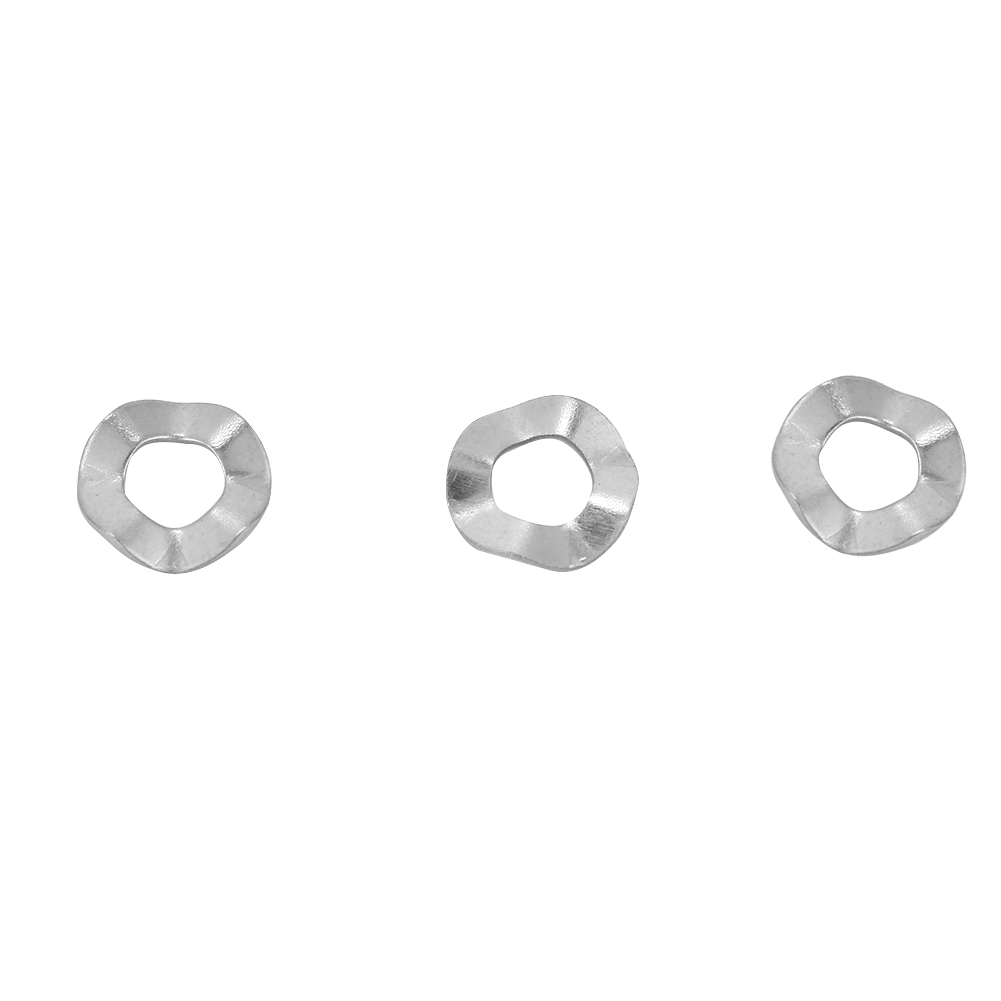 M4 100 Pièces Rondelles Ondulées En Acier Inoxydable, Rondelles Élastiques, Outils De Blocage
