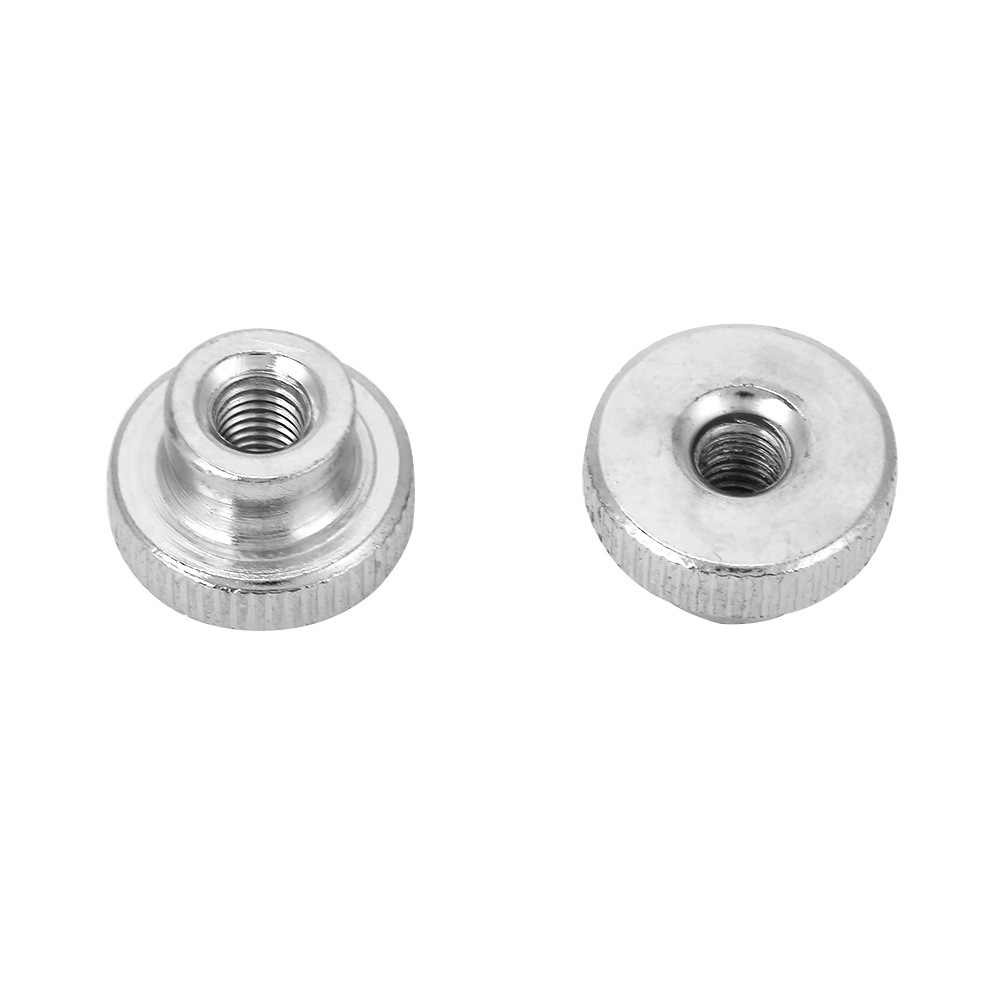 Écrous Moletés À Serrage Manuel En Acier Au Carbone Nickelé M3 M4 M5 M6 M8 M10 (m6, 5 Pièces)