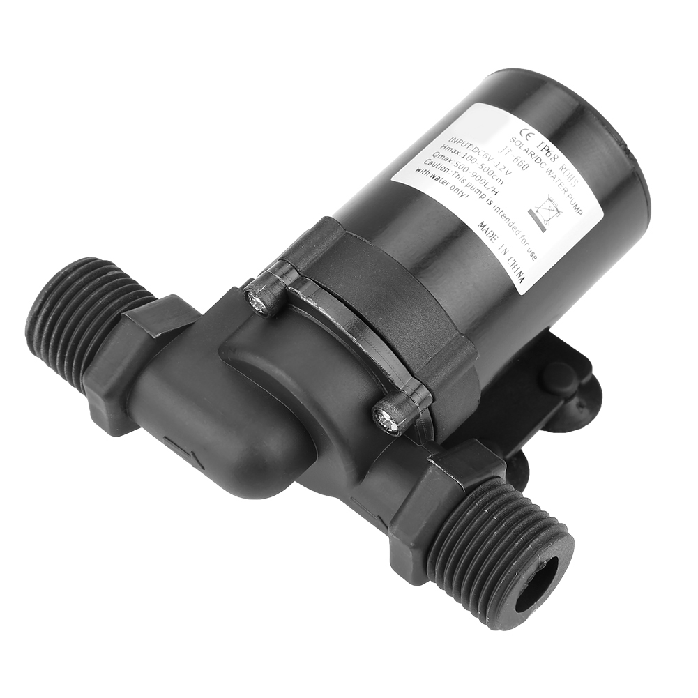 Mini Pompe À Eau Cc Sans Balais Pour Chauffe-eau Solaire 12 V 0‑80℃