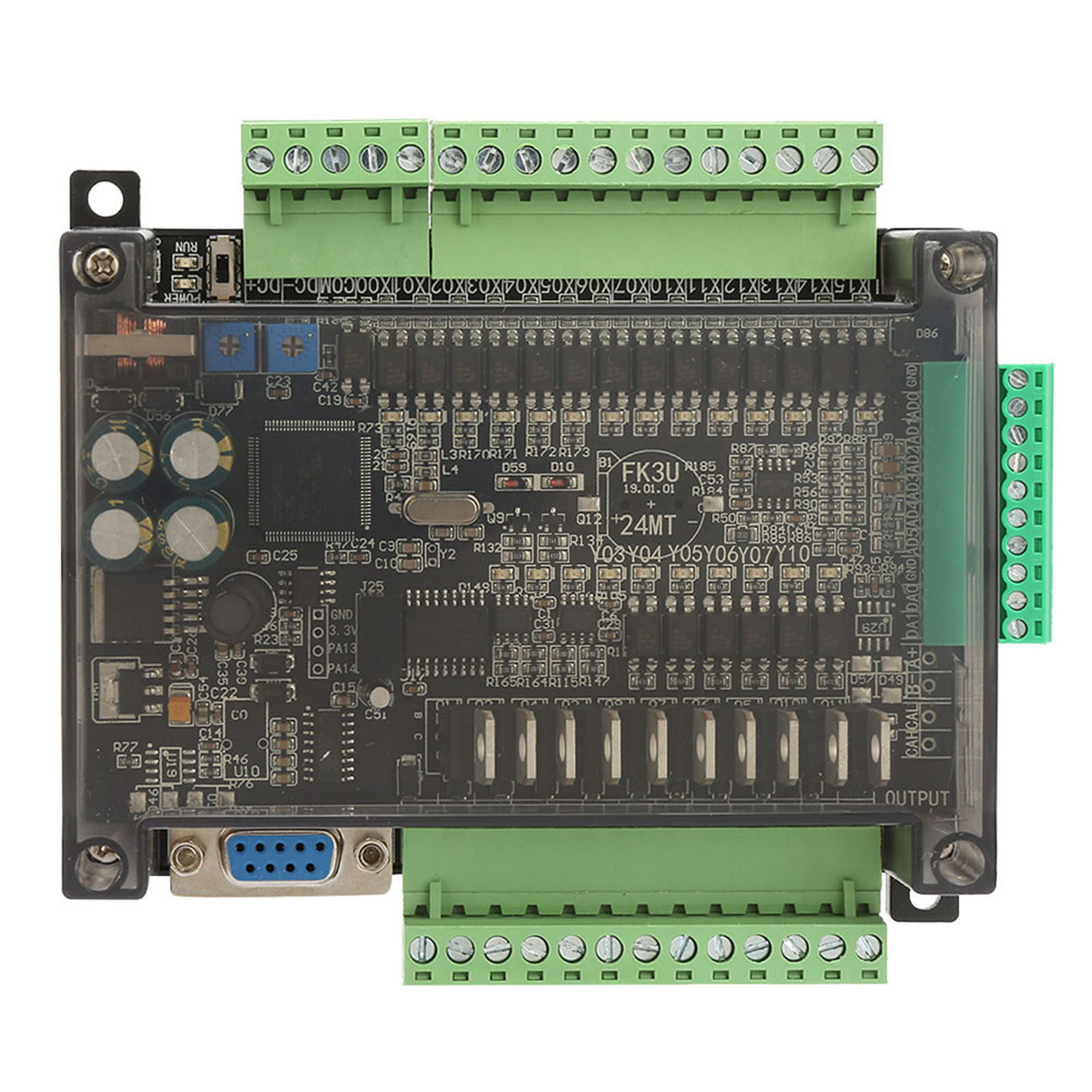 Automate Programmable 24 V 24 Mt, 6 Entrées Analogiques, Microcontrôleur 32 Bits, 14 Entrées, 10 Sorties Transistor.