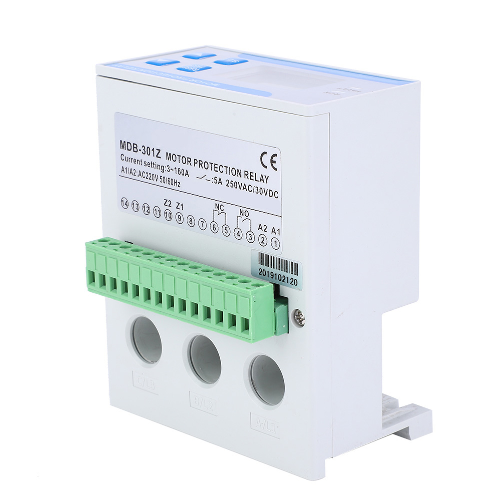 Protecteur De Moteur Intégré Triphasé Numérique 220 V Ca 3-160 A Contre Les Surintensités Et Les Défauts De Phase, Protection Contre Les Surcharges Et Les Sous-charges.