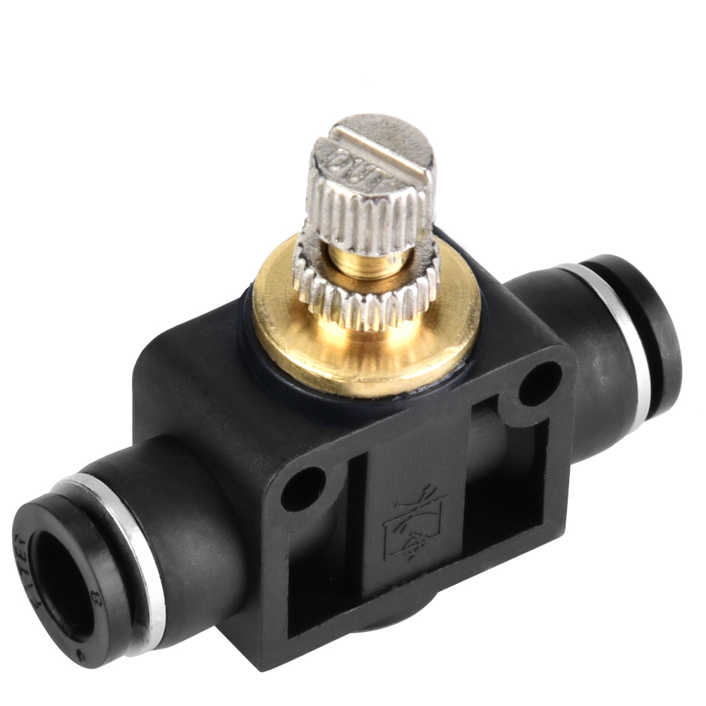 Régulateur De Débit D'Air Pour Tubes 4/6/8 Mm, Raccord Pneumatique En T (6 Mm)