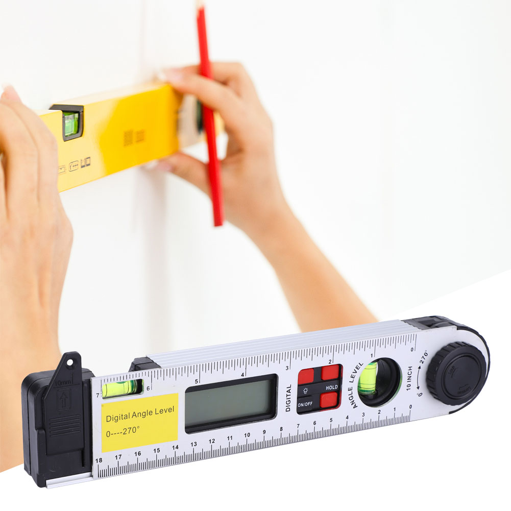 Rapporteur Infrarouge Numérique 0270°, Niveau Électronique, Inclinomètre, Règle D'Angle 250 Mm