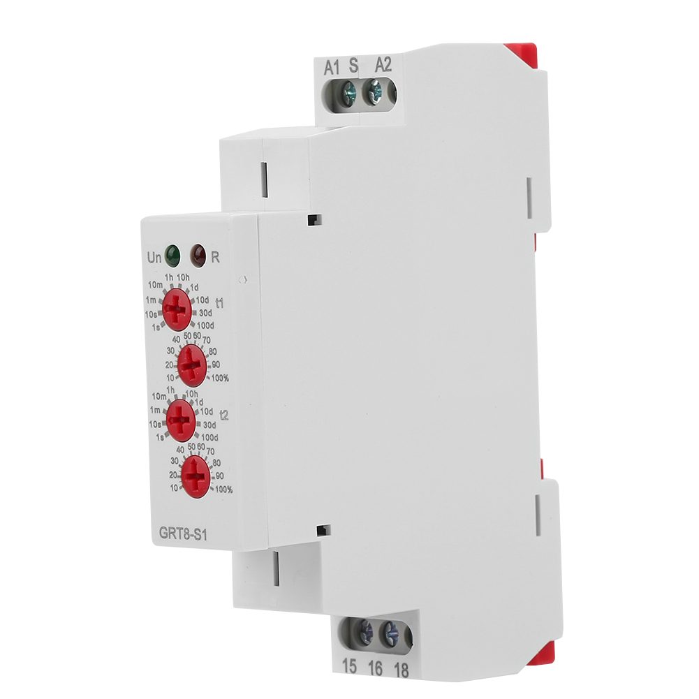 Minuteur De Cycle Asymétrique Miniature Grt8-s1, Relais De Temporisation À Répétition Marche/arrêt, 230 V Ca