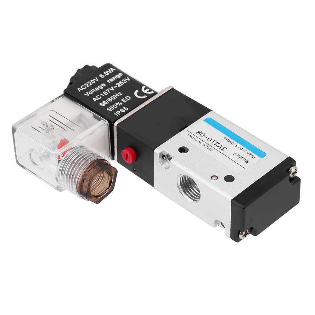 1 Électrovanne Pneumatique 3 Voies 2 Positions Type G1/4 0,15 - -0,8 Mpa (ac220v)