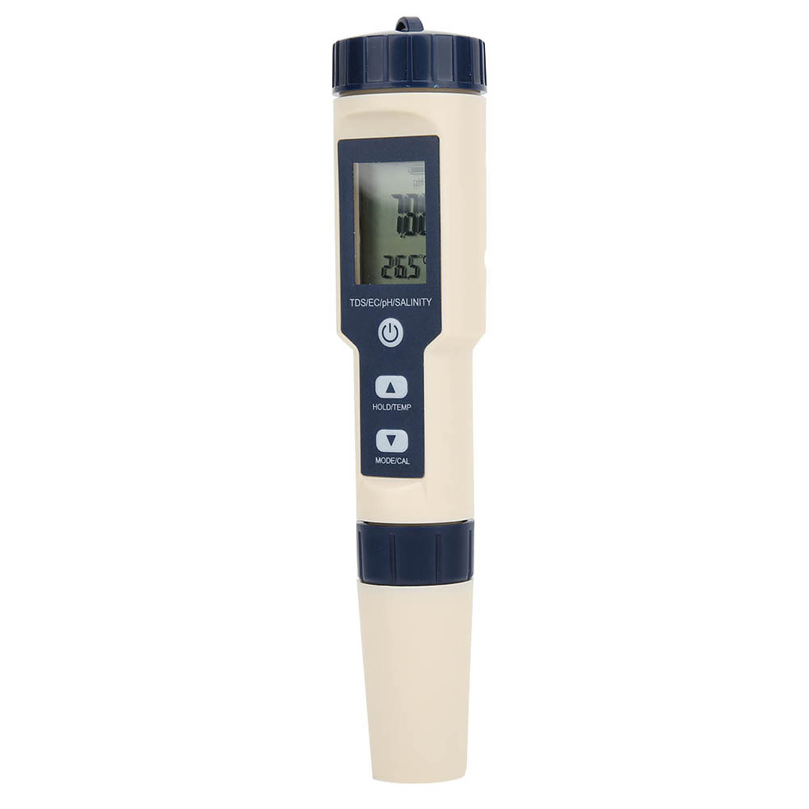 Testeur De Qualité De L'Eau Multifonctionnel Portable 5 En 1 : Ph, Salinité, Température, Tds Et Conductivité Électrique.