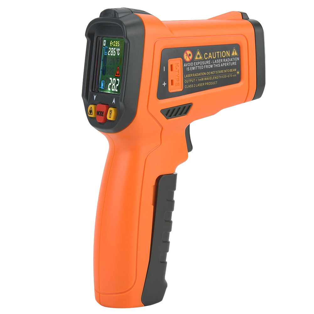 Thermomètre Infrarouge Numérique Sans Contact Haute Précision Pm6530d -50 °c À 800 °c / -58 À 1472 °f