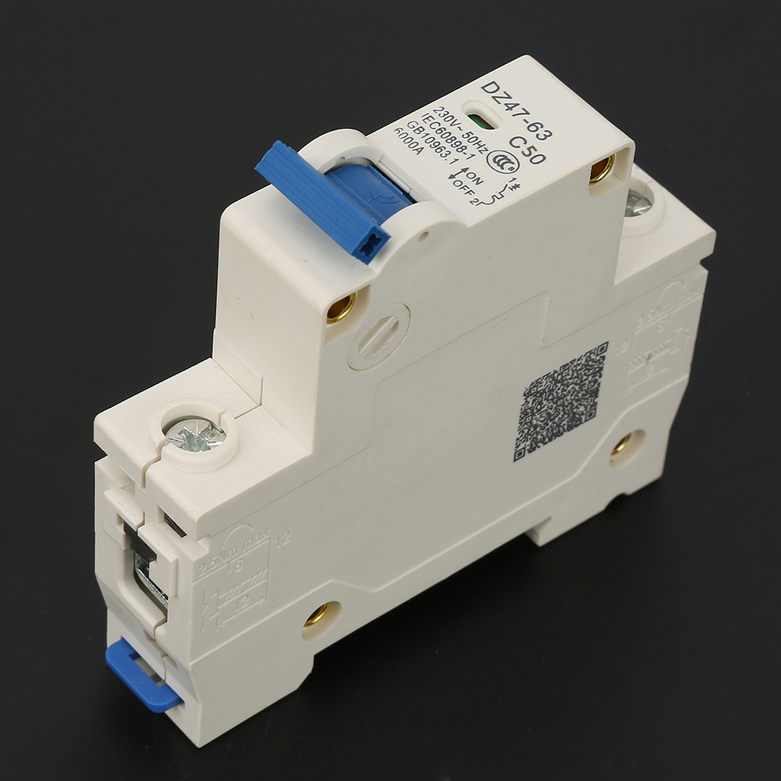 230vac Dz47‑63 Interrupteur De Coupure Miniature Unipolaire (50a)