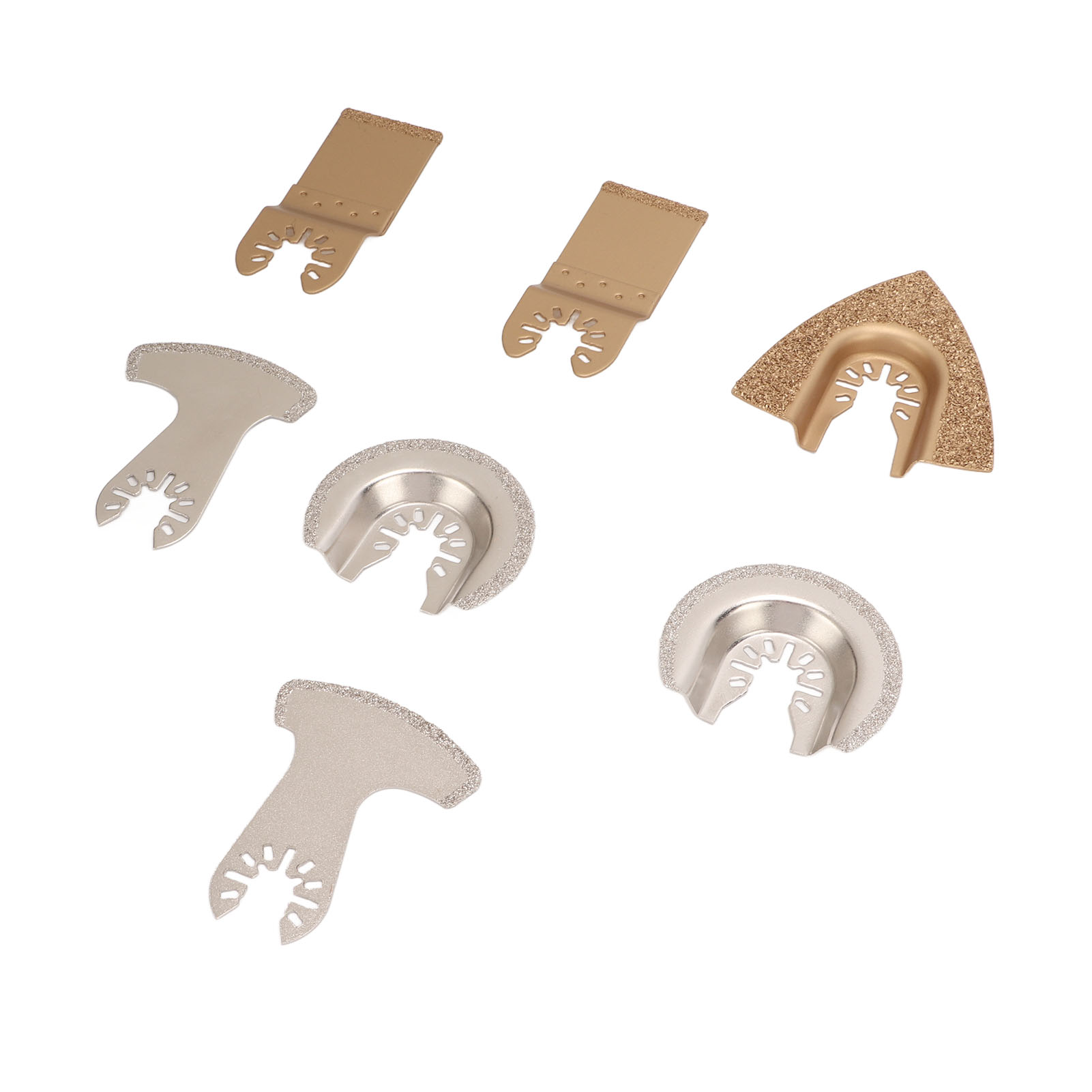 Kit De 7 Lames De Scie Oscillantes En Carbure Pour Outil Multifonction, Outil De Finition Et De Meulage Pour Carrelage Et Ciment