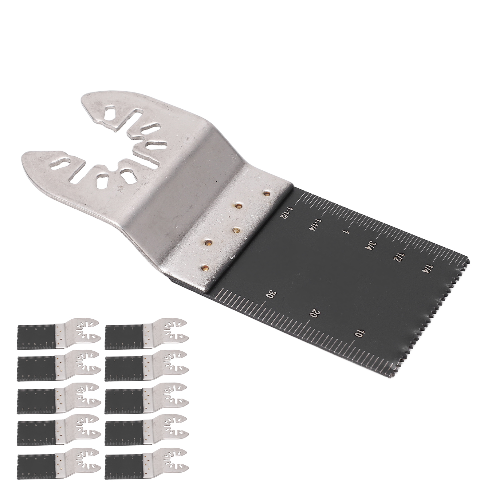 Kit De 10 Lames De Scie Oscillantes 34 Mm Pour Outil Multifonction À Dégagement Rapide, Idéal Pour Le Bois Et Le Plastique.