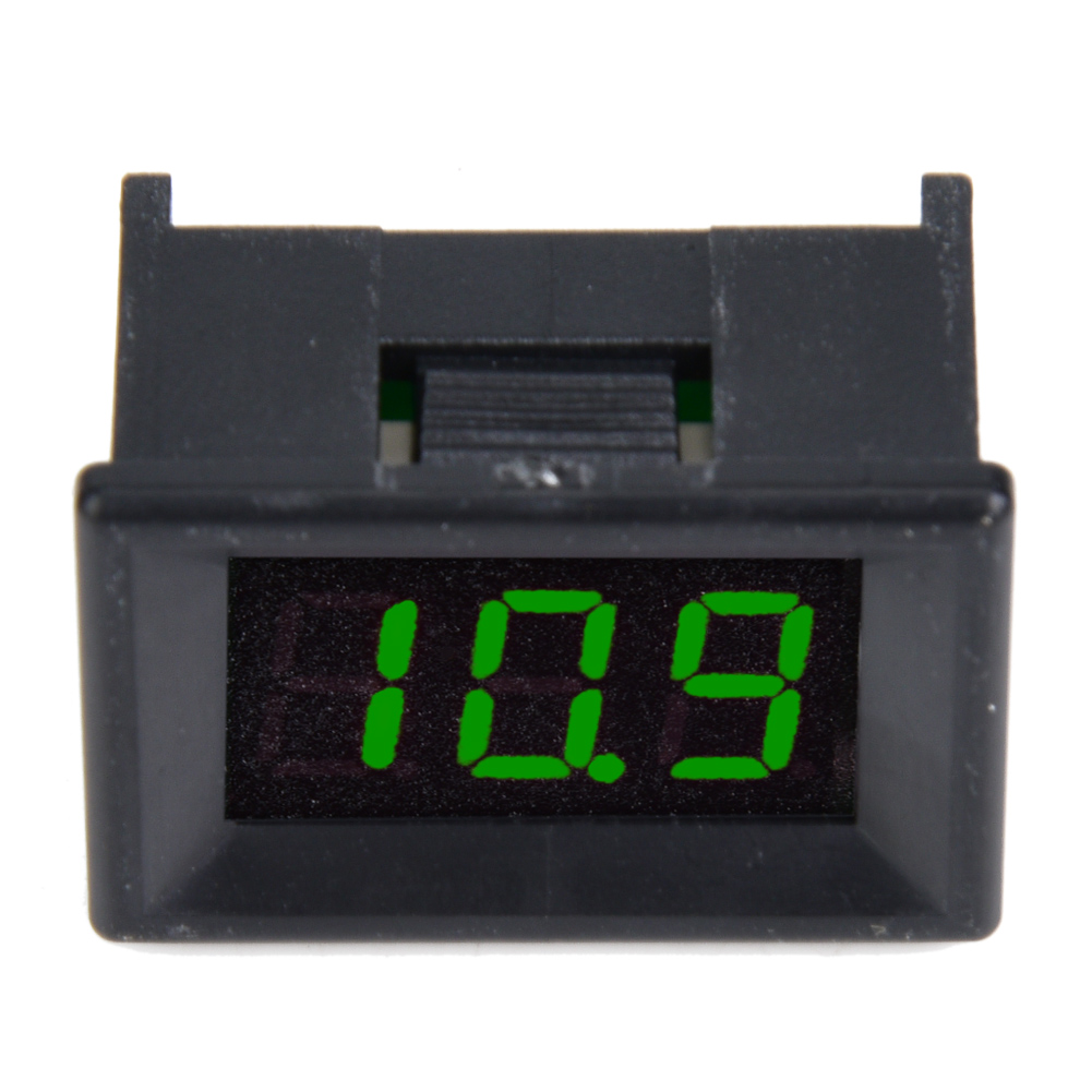Voltmètre Numérique 0,36 Pouce, Deux Fils Cc 2,4-30 V, Affichage Led, Étanche (vert)