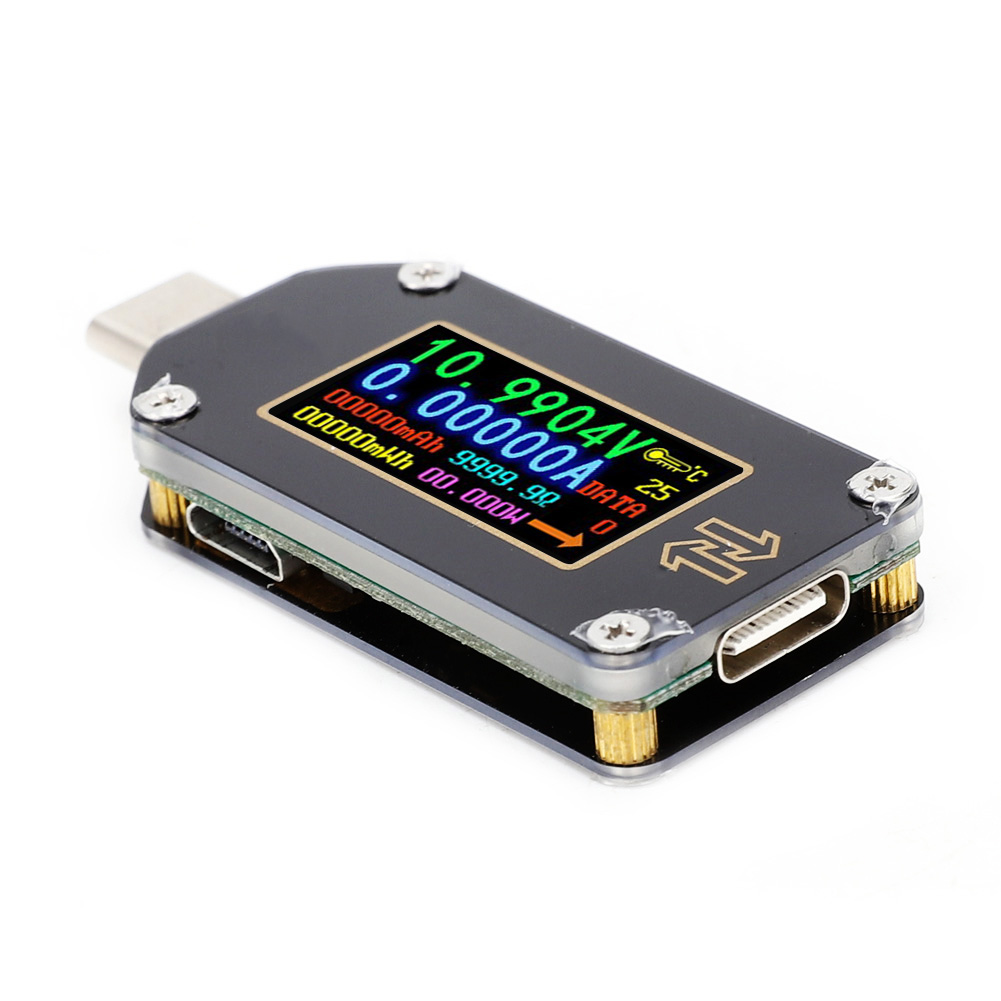 Multimètre Numérique Lcd Usb De Type C Avec Affichage De Tension, De Courant Et De Puissance (tc66)
