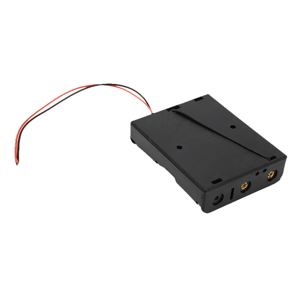 Boîtier Pour 5 Batteries 18650, Support De Batterie Noir À 3 Emplacements Avec 2 Fils De Connexion En Série