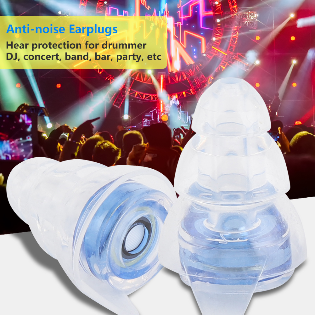 Bouchons D'Oreille Haute Fidélité À Réduction De Bruit De 27 Db Pour Batteur De Concert Et Protection Auditive (bleu)
