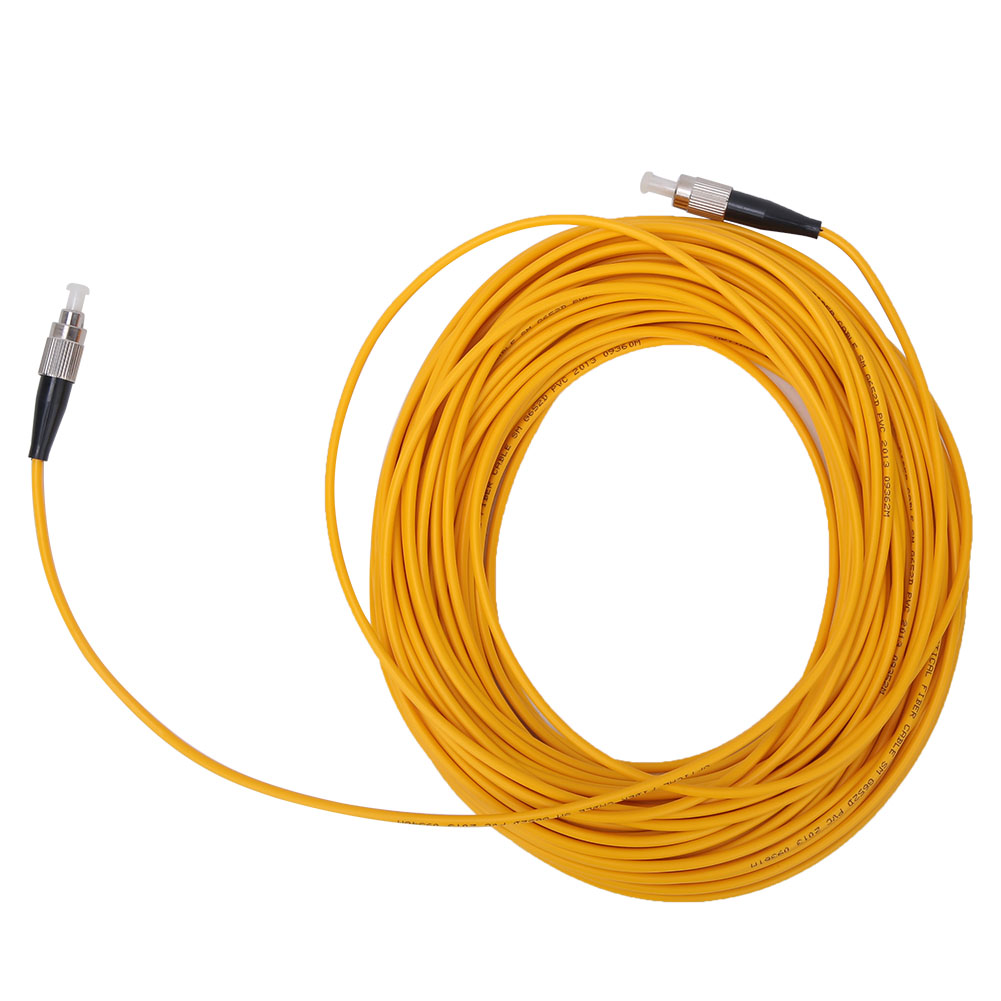 Cordon De Brassage Fibre Optique Monomode Fc/upc Vers Fc/upc De 20 M, Jaune