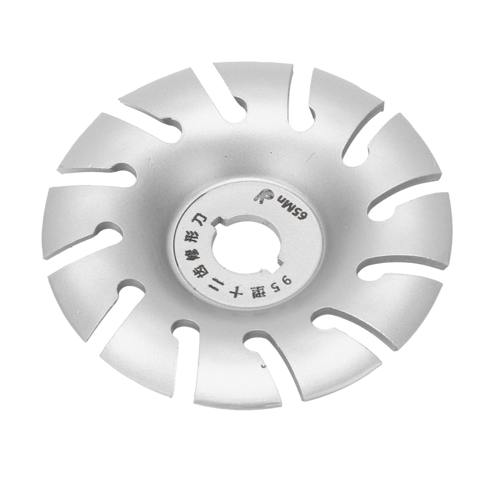 Disque À Modeler Pour Meuleuse D'Angle, 12 Dents, Acier Inoxydable, 95 Mm, Argent