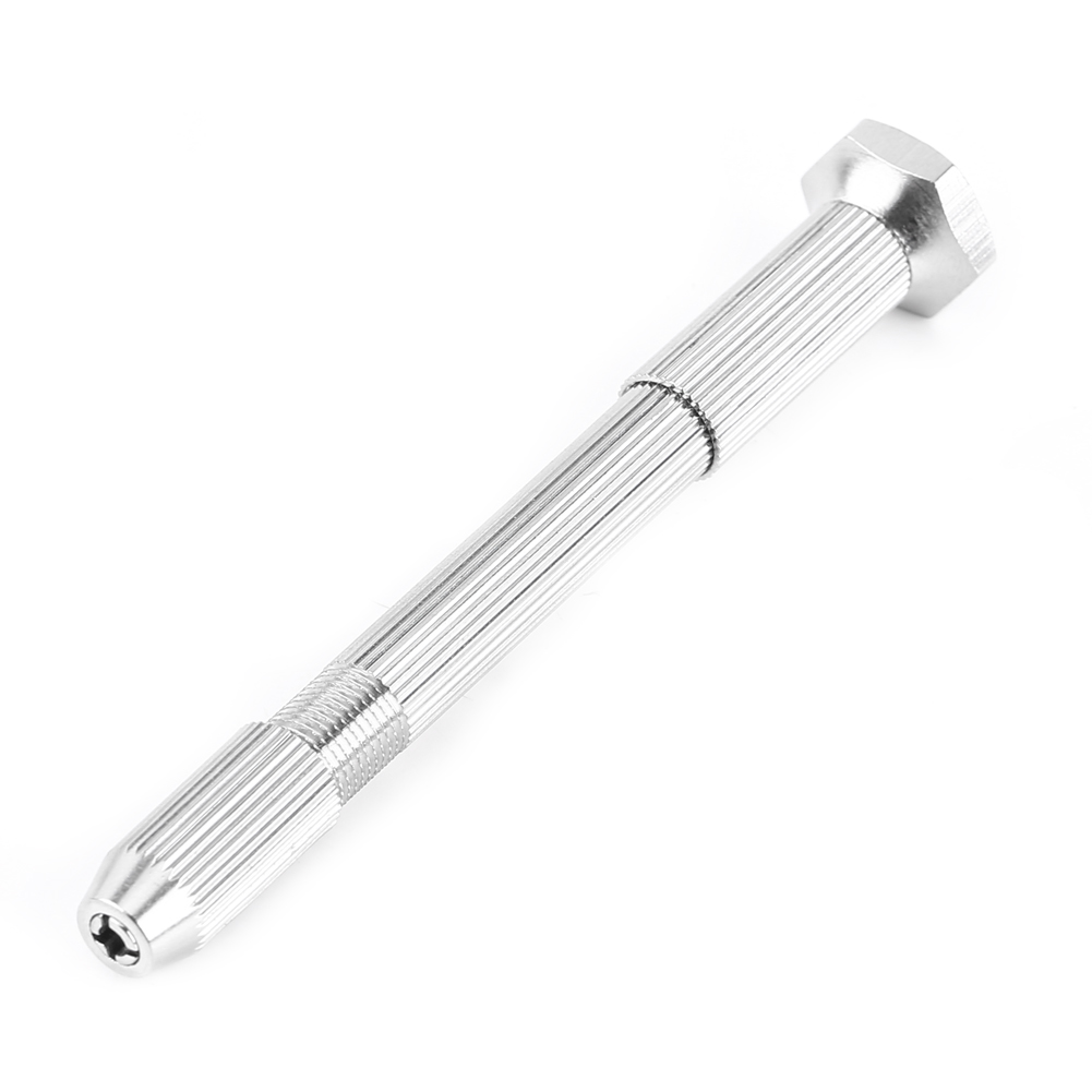 Perceuse Hélicoïdale Manuelle Argentée Avec 10 Forets Hhs, Outil De Perçage Pour La Réparation De Circuits Imprimés Et De Montres.