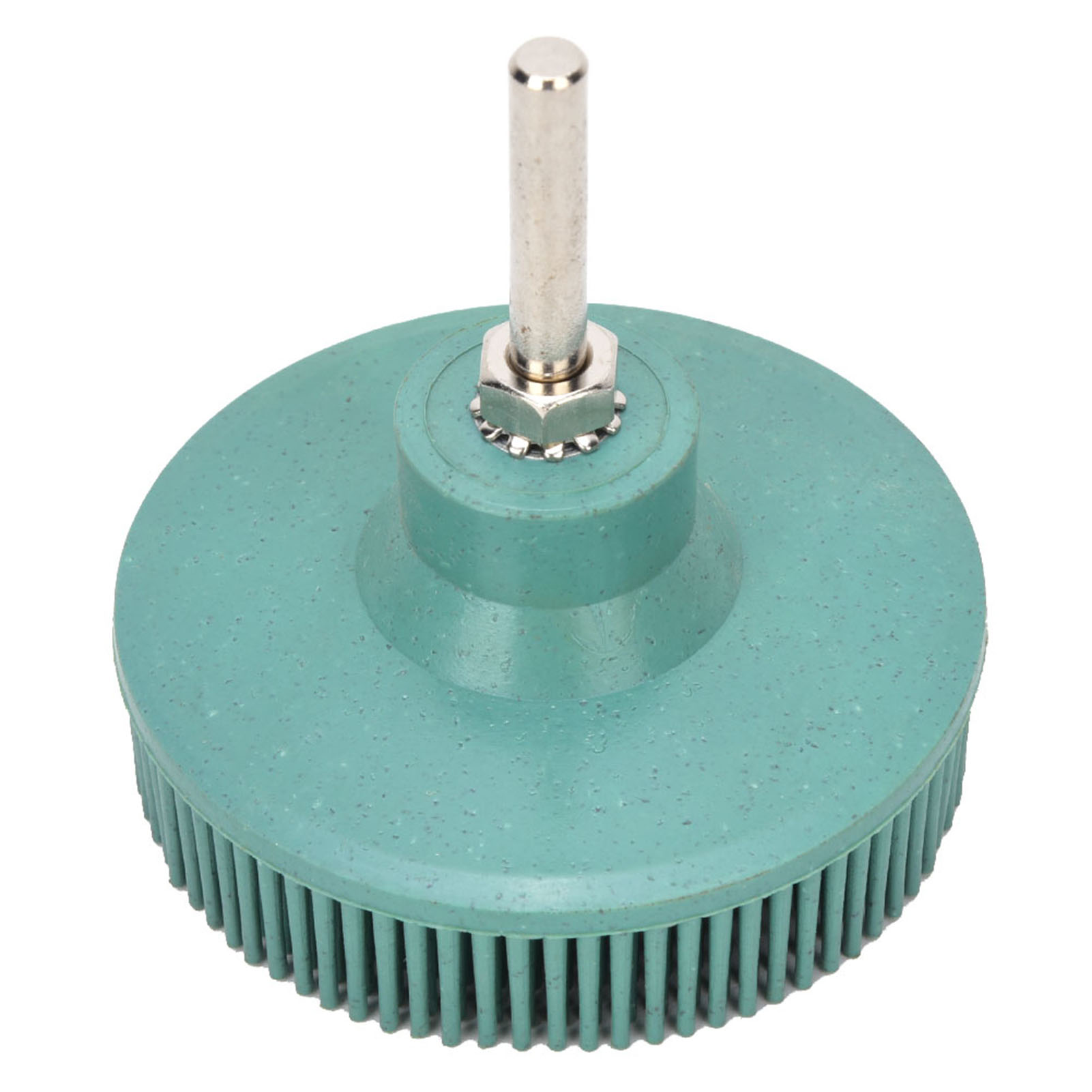 Disque À Poils De 7,6 Cm (3 Pouces), Brosse Abrasive En Caoutchouc Émeri, Meule De Polissage Verte