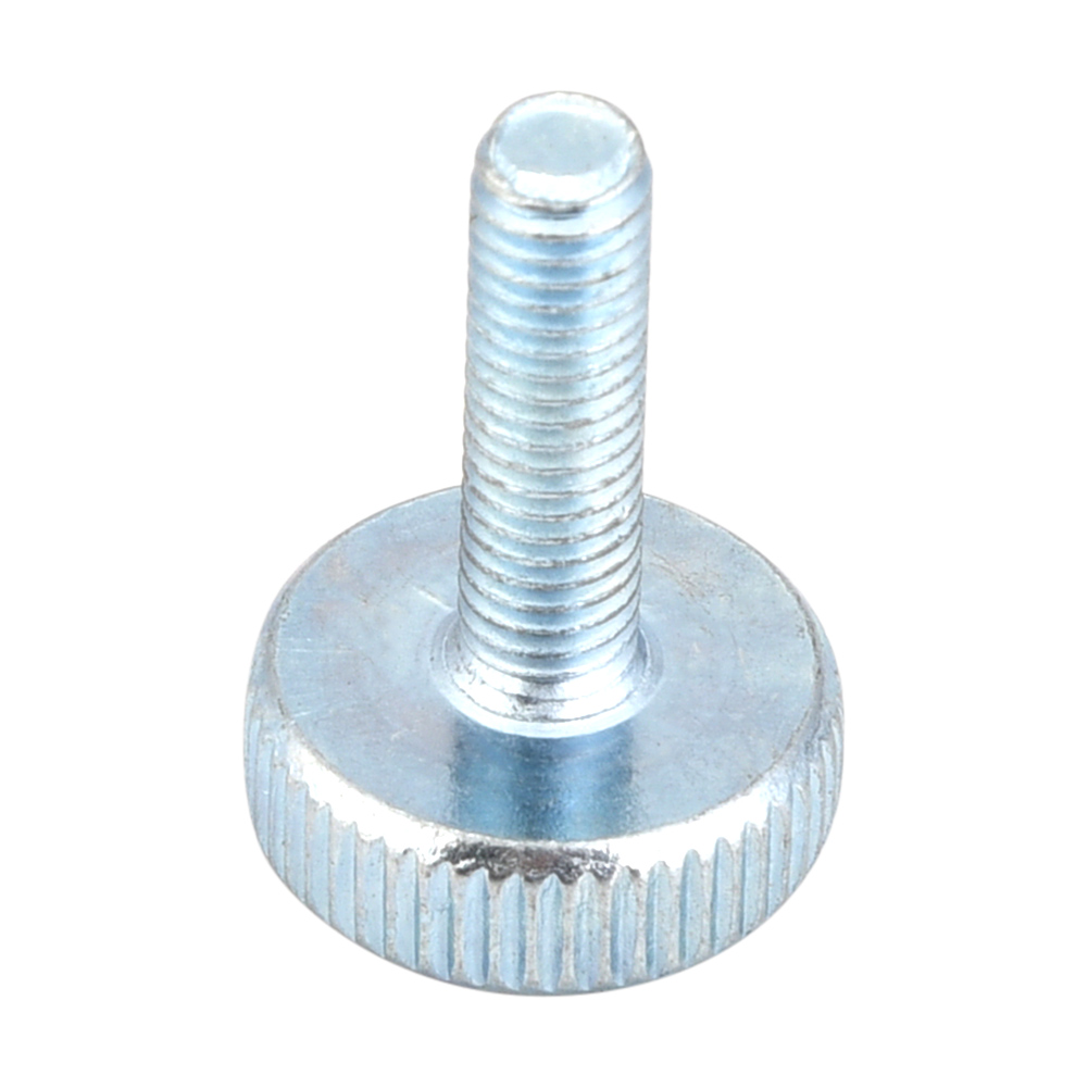 Vis À Oreilles M5 En Acier Au Carbone Zingué À Tête Moletée Plate (m520 5 Pièces)
