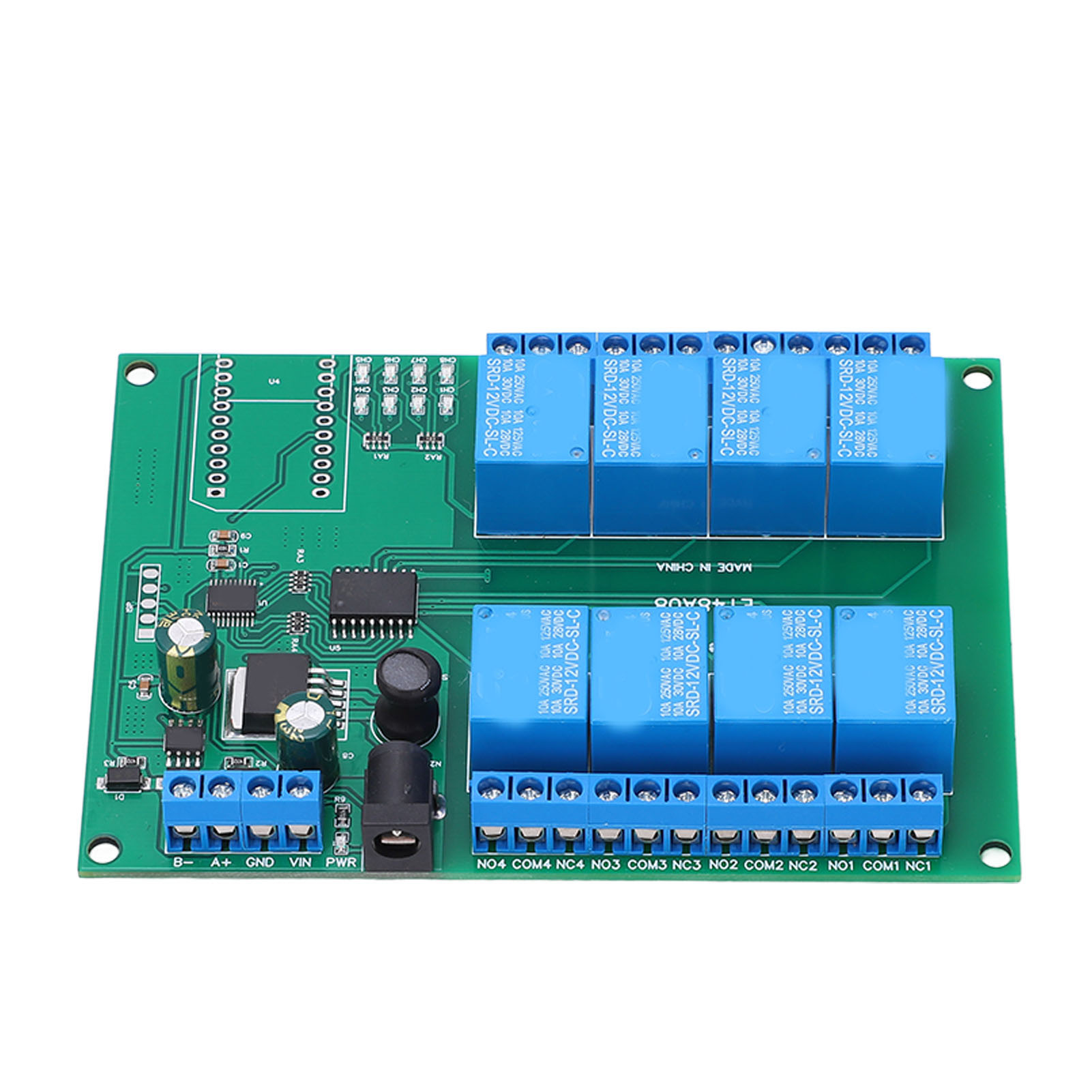 Module Relais Multifonctionnel À 8 Canaux Dc12v Pour La Protection Des Circuits À Faible Niveau