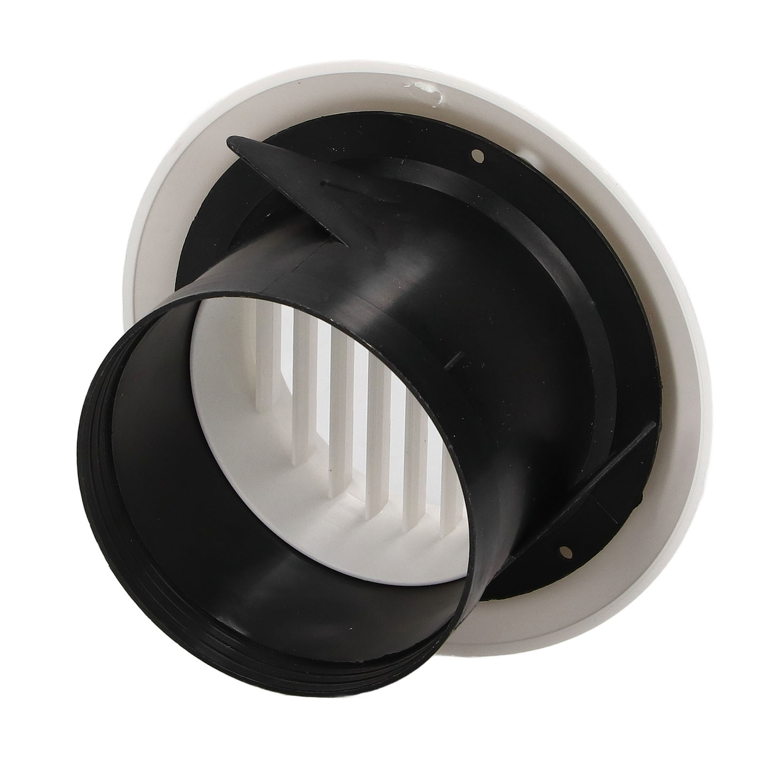 Grille D'Aération Ronde En Abs Pour Salle De Bain, Bureau Ou Cuisine, 10 Cm (4 Pouces)