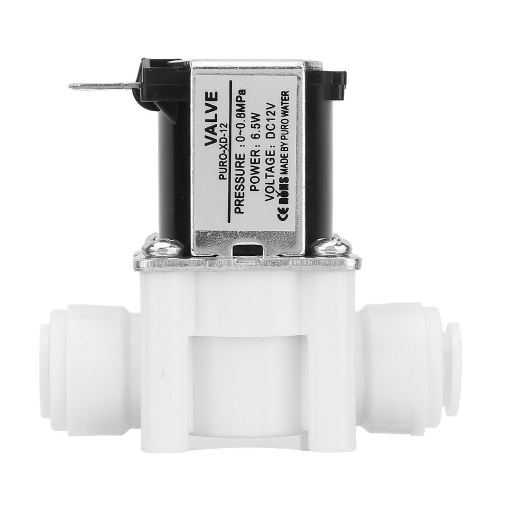 1 Électrovanne Cc 12 V Cc En Plastique, Connexion Rapide, Normalement Fermée