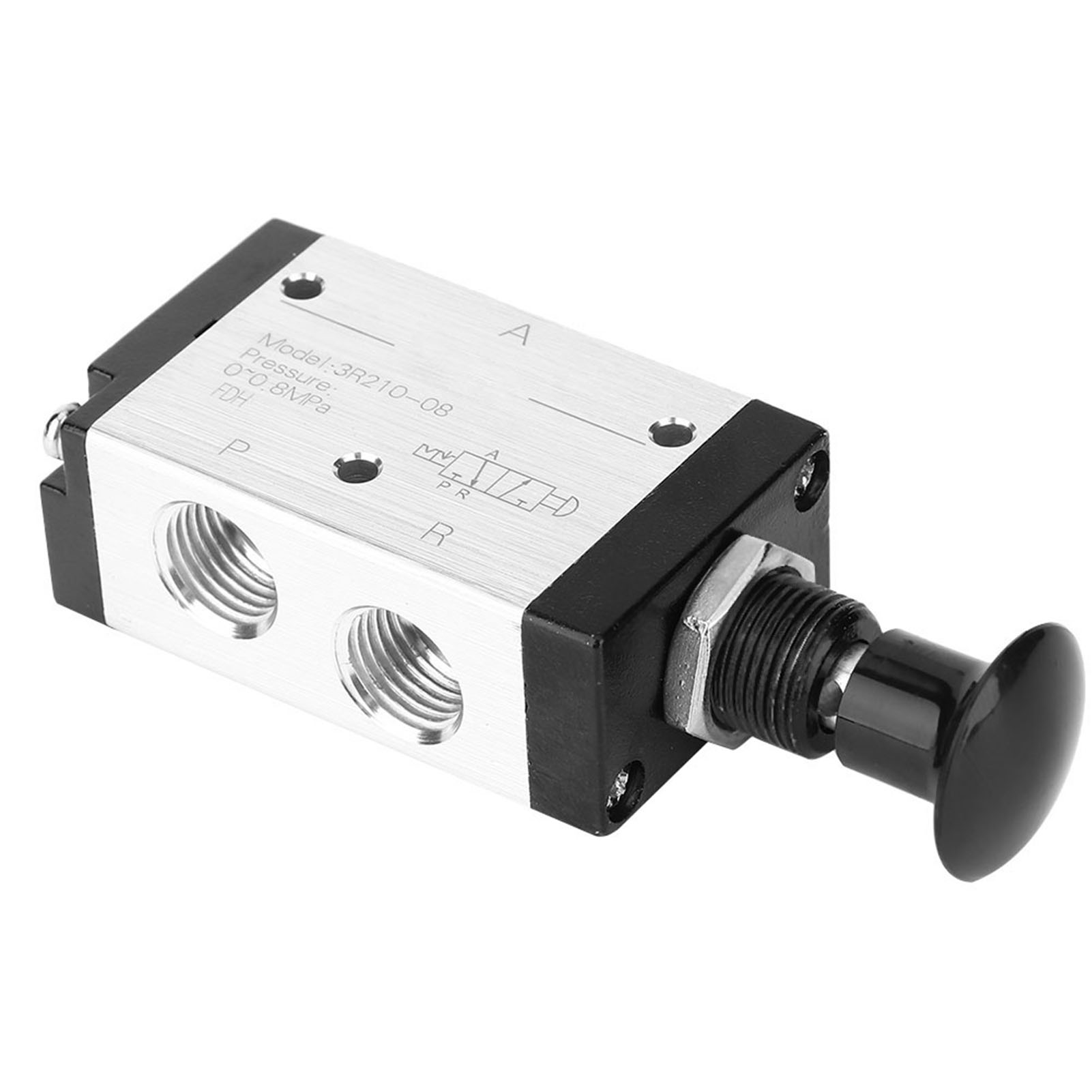 Électrovanne Pneumatique À Levier Manuel 3 Voies 3r210‑08, 2 Positions