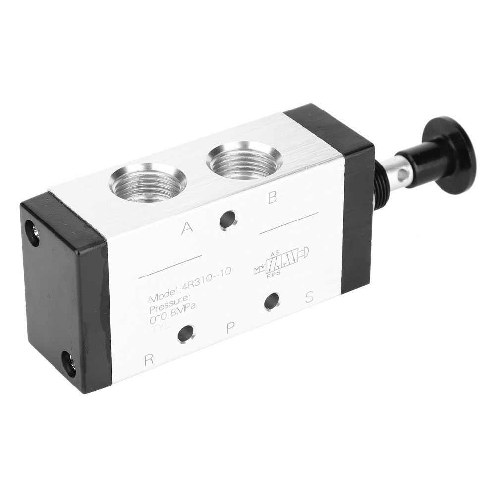Électrovanne Pneumatique À Levier Manuel 4r310-10, 2 Positions, 5 Voies