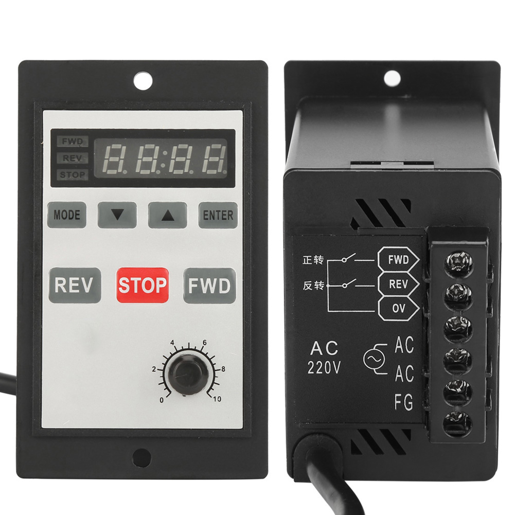Contrôleur De Vitesse Numérique Ac 220v 6-200w, Unité De Contrôle De Vitesse Du Moteur 0-100% (90w Double Rangée Port A)