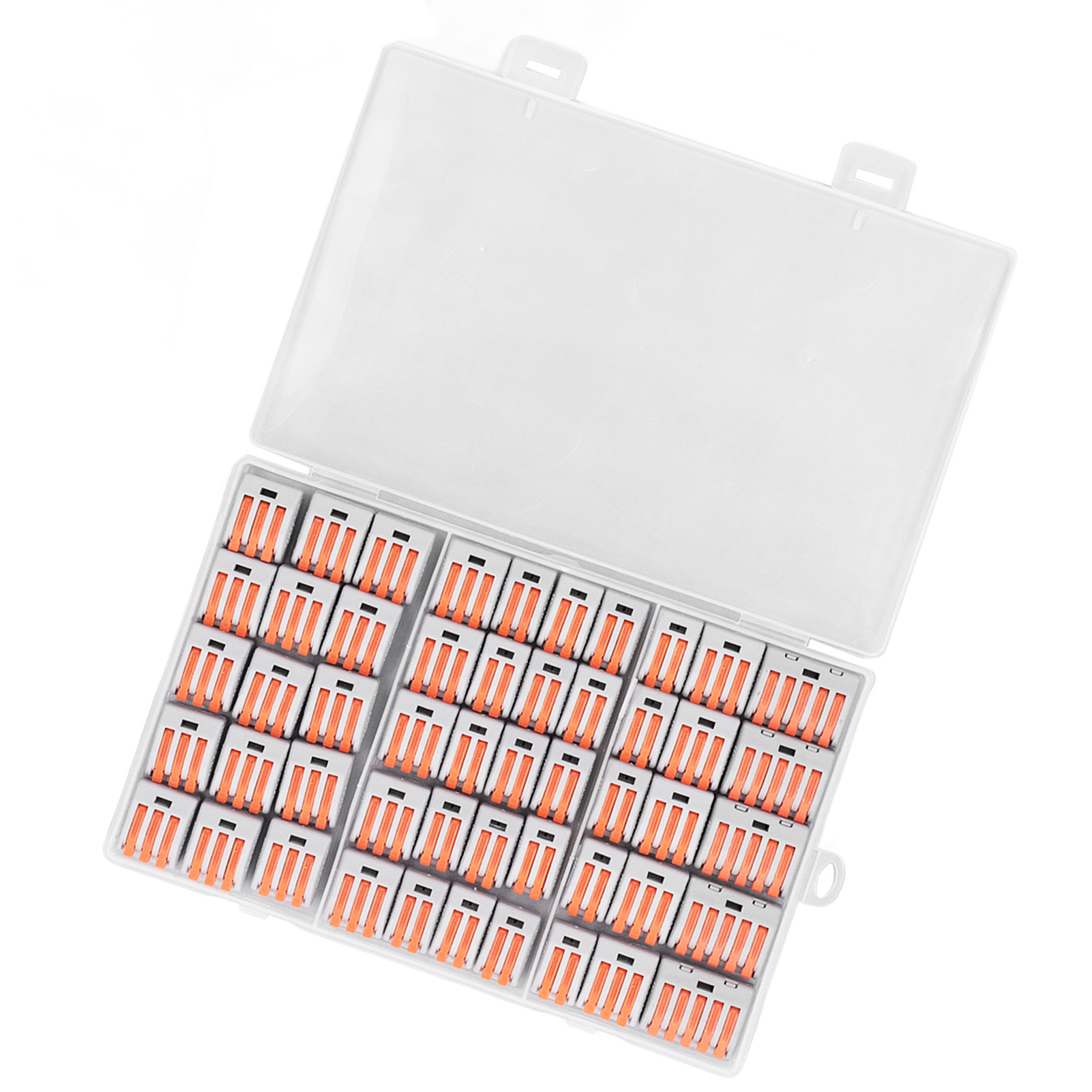 Kit De 50 Bornes À Connexion Rapide Pour Câbles Électriques Compacts À 2, 3 Et 5 Ports, 250 V, 32 A