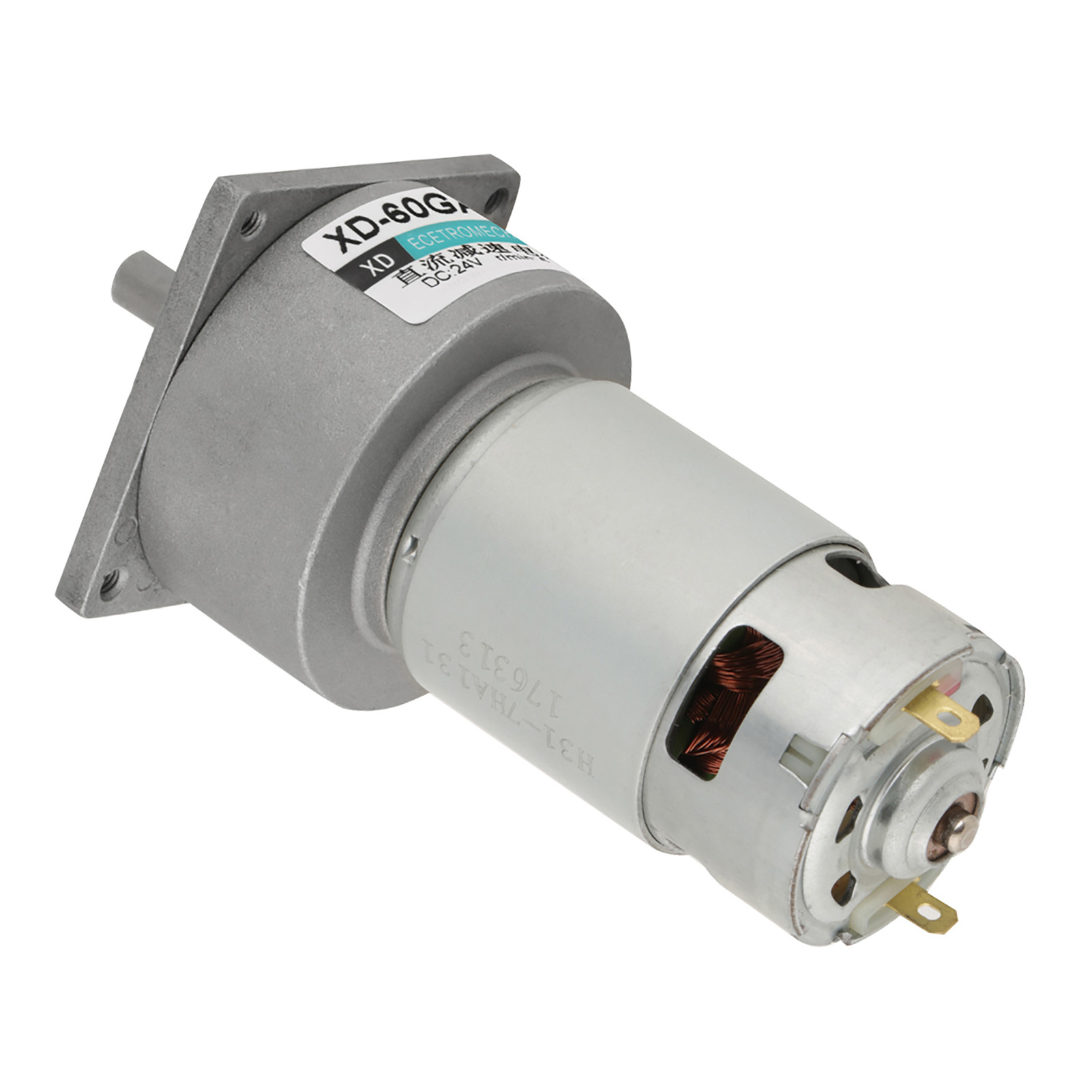 Moteur À Engrenages Métalliques Micro Cc 35 W, Vitesse Réglable Cw/ccw (24 V, 30 Tr/min)