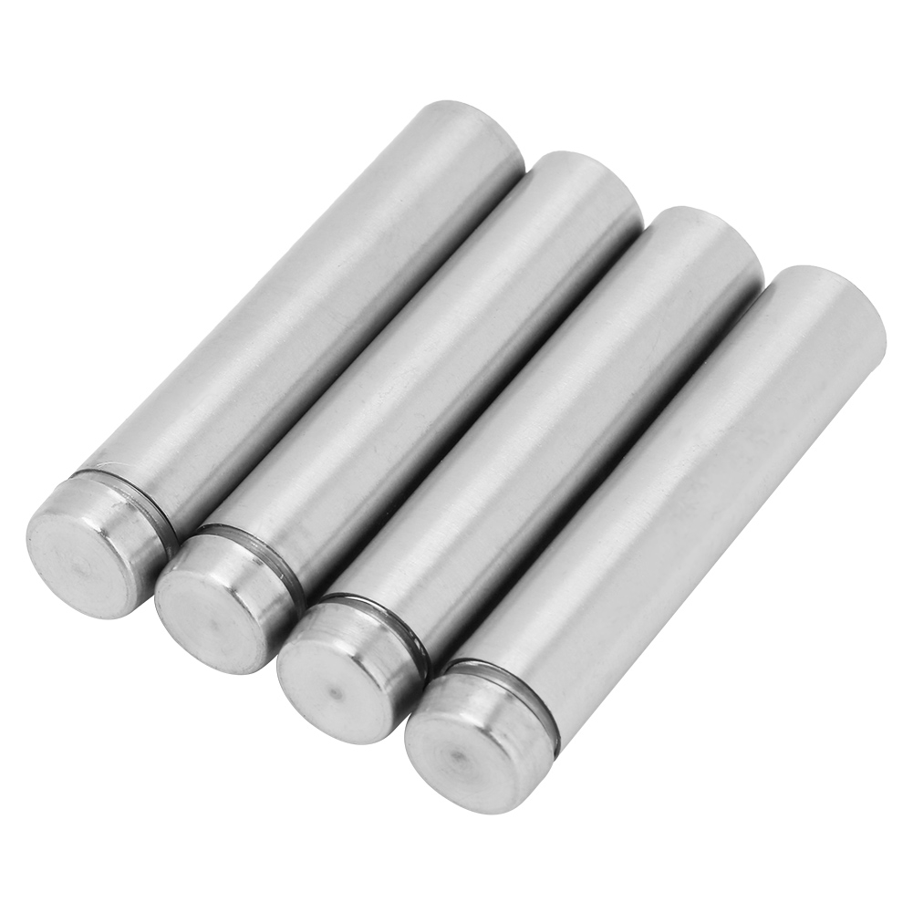 4 Supports De Fixation En Verre Creux En Acier Inoxydable 1260 / 1280 Mm Pour Clous Publicitaires (1280 Mm)
