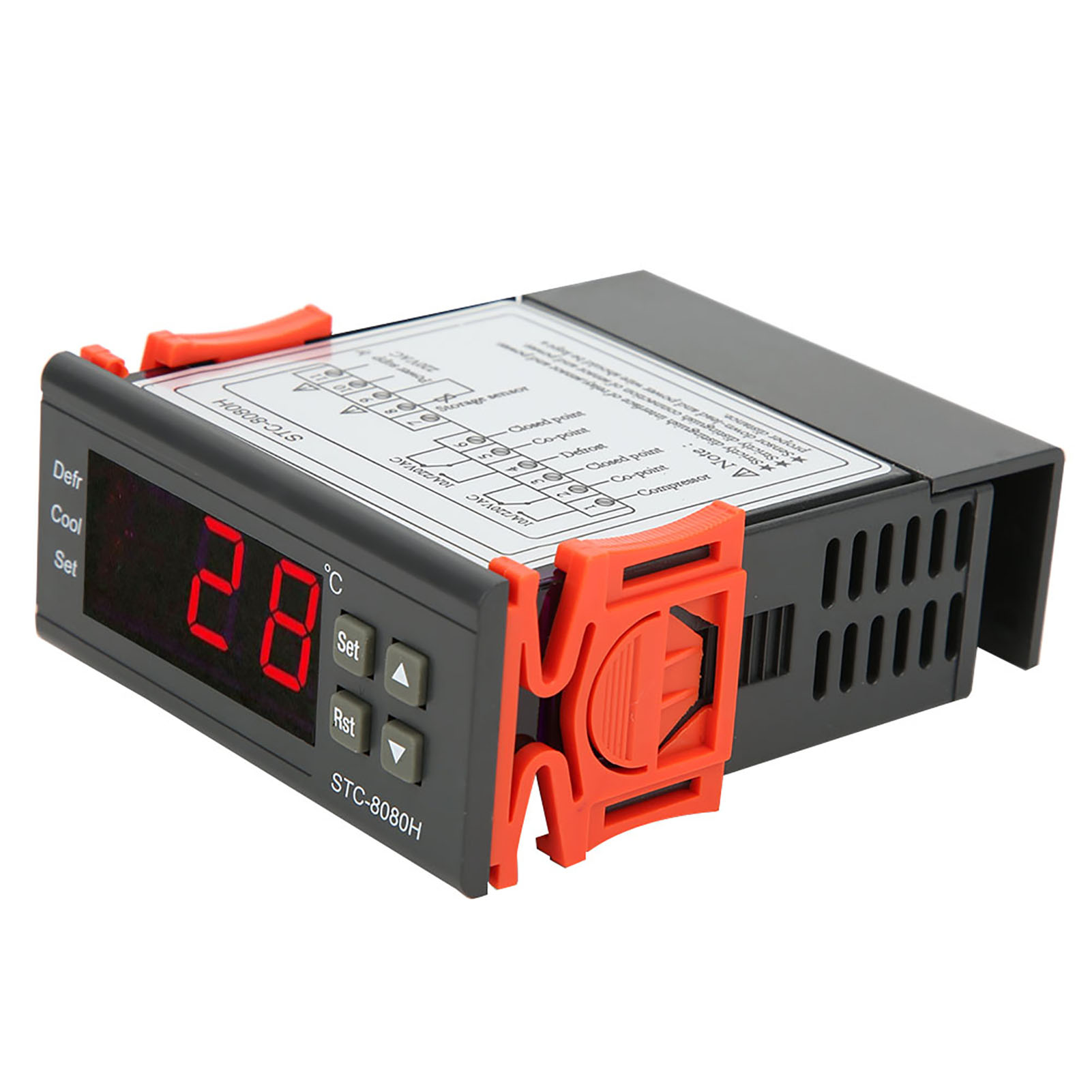 Régulateur De Température Avec Alarme De Dépassement De Température De Dégivrage Et De Réfrigération Stc 8080h