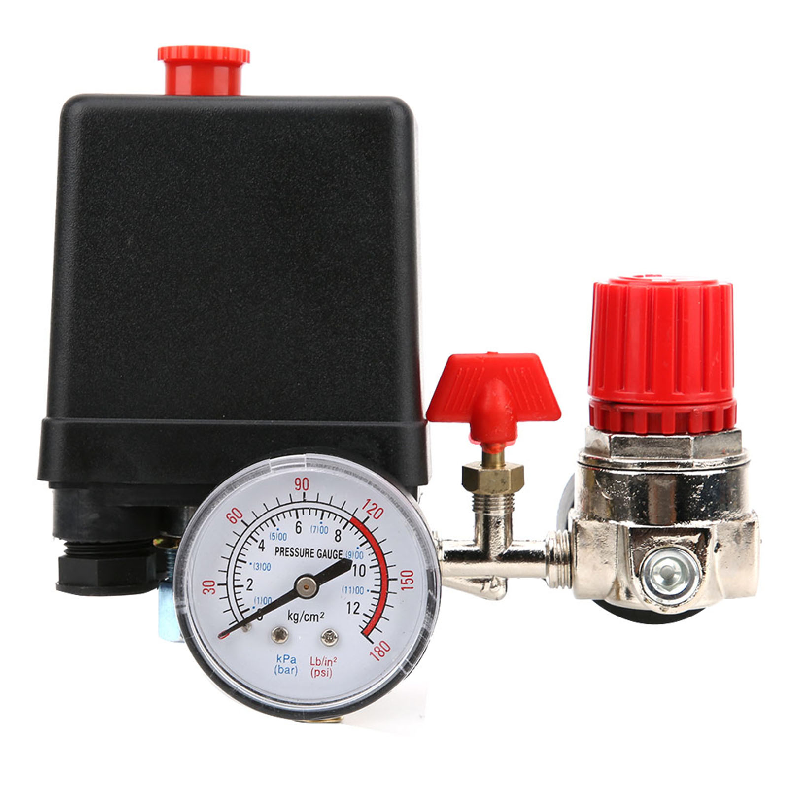 Pressostat, Collecteur À 4 Trous, Régulateur De Décharge, Manomètres, Accessoires Pour Compresseur D'Air