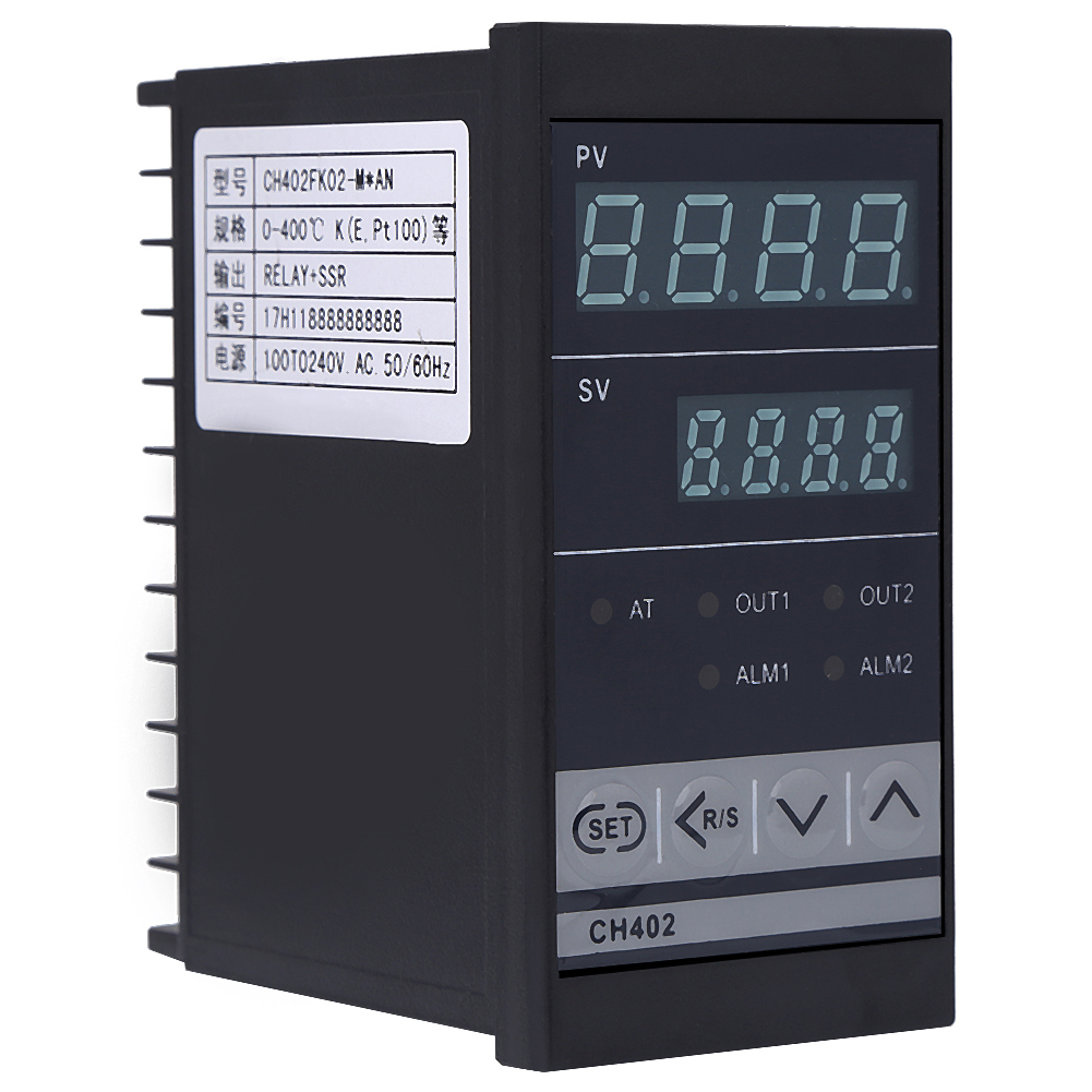 Ch402 Ac85‑264v Contrôleur De Température Pid Intelligent Haute Précision Relais Thermostat Entrée Tc/rtd