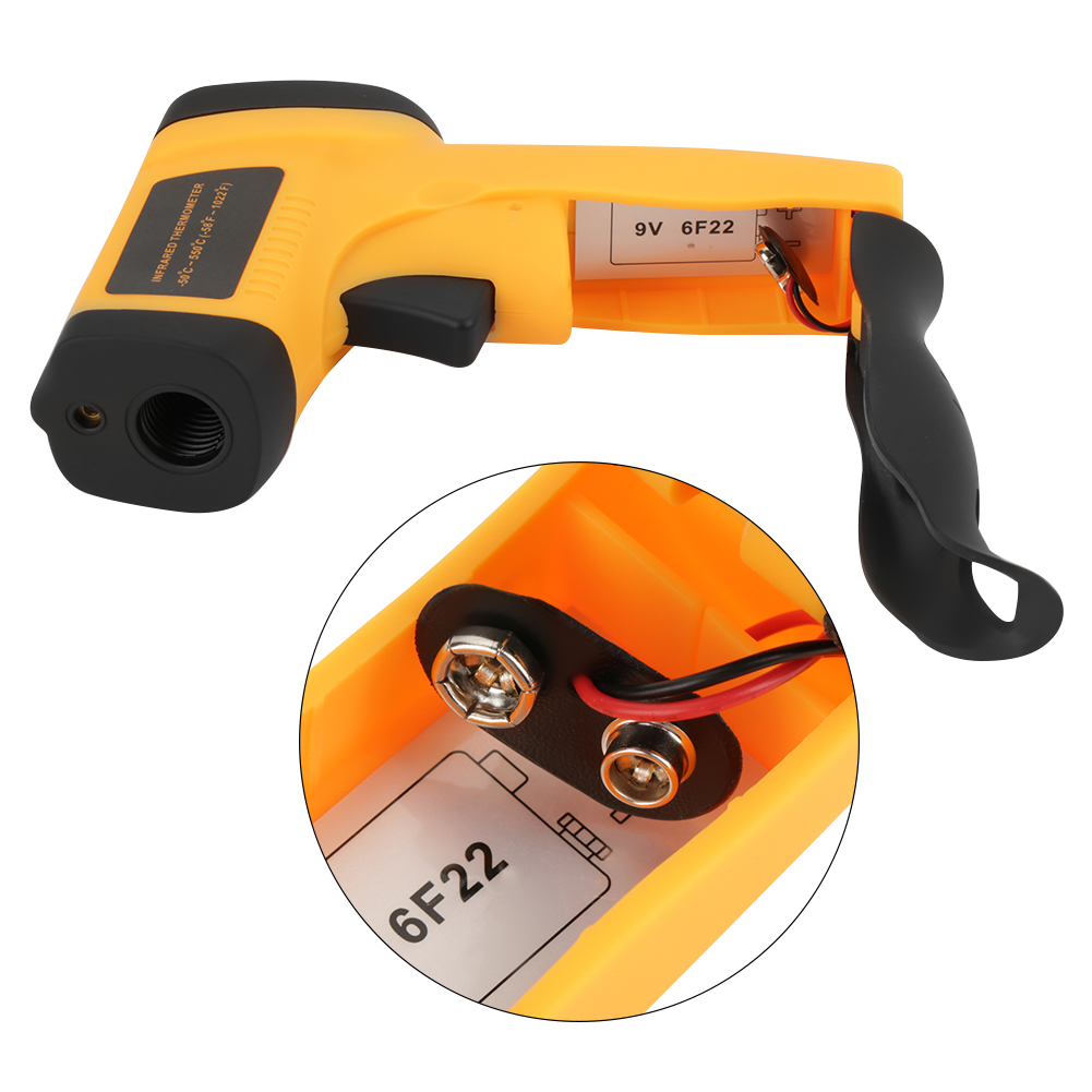 Thermomètre Infrarouge Numérique Sans Contact Gm550, Pistolet De Mesure De Température Laser