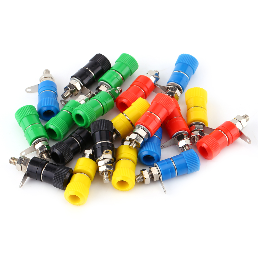 Lot De 20 Bornes Femelles Pour Connecteurs Banane 4 Mm