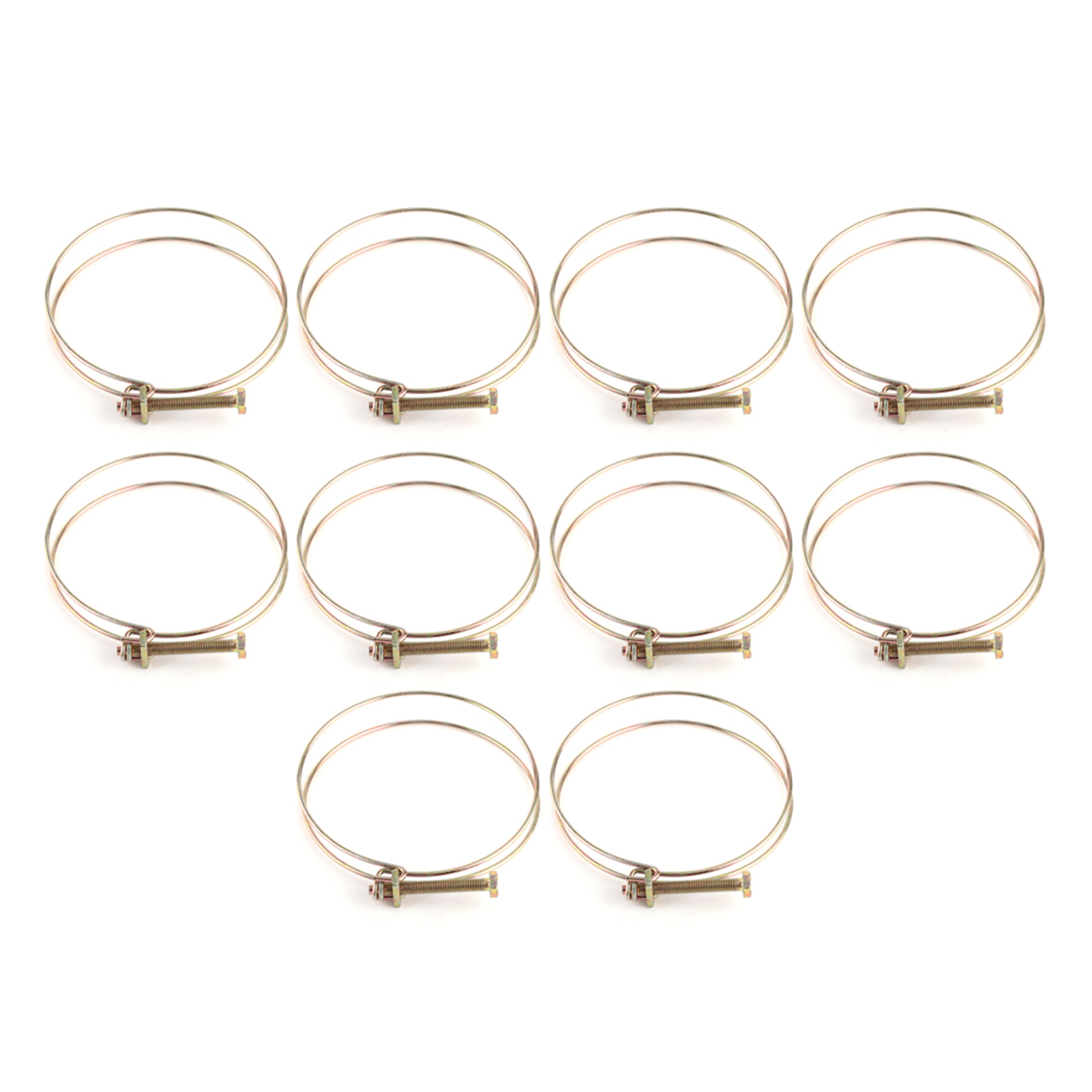 Collier De Serrage Double Fil Pour Tuyau D'Arrosage, Clip De Fixation Pour Tuyau (94 Mm - 100 Mm)