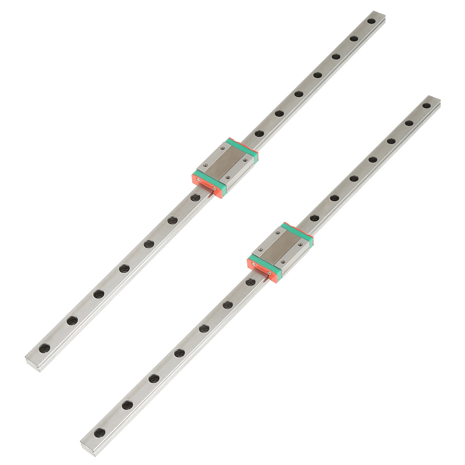 2 Rails De Guidage Linéaires Lml12h De 400 Mm De Longueur Avec Blocs De Glissement Mgn12h