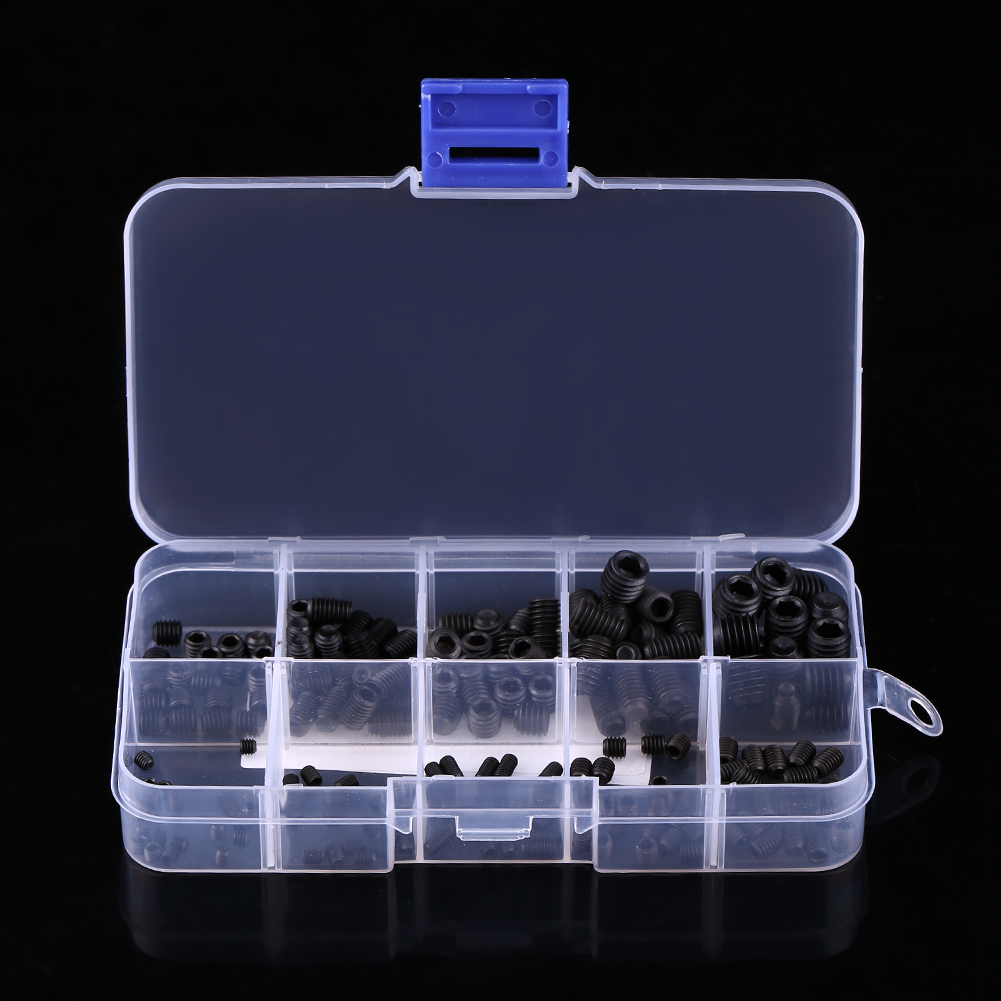 Kit De 200 Vis Sans Tête À Six Pans Creux Avec Boîte