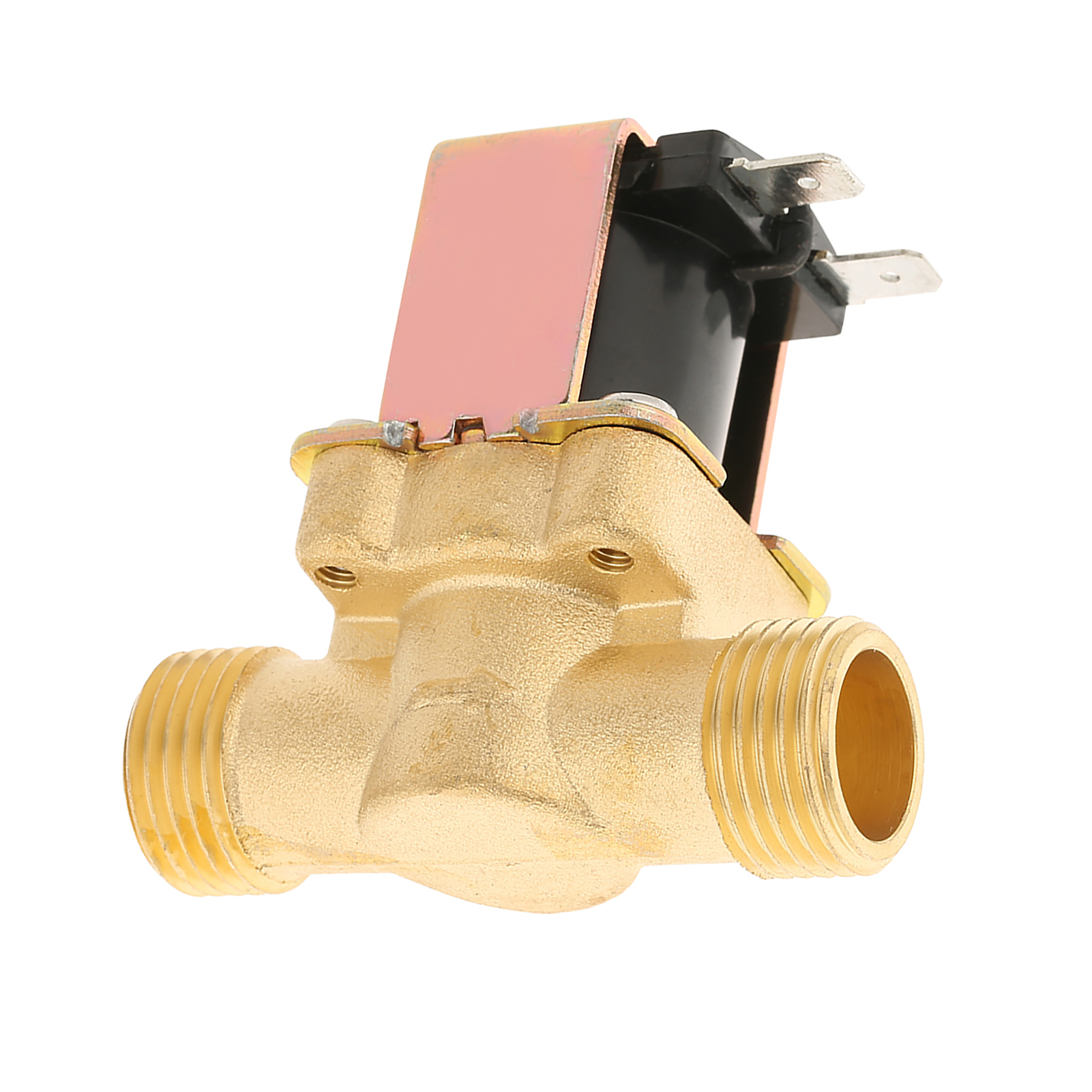 Électrovanne Électrique En Laiton 1/2" Cc 12 V Normalement Fermée Pour La Commande D'Eau