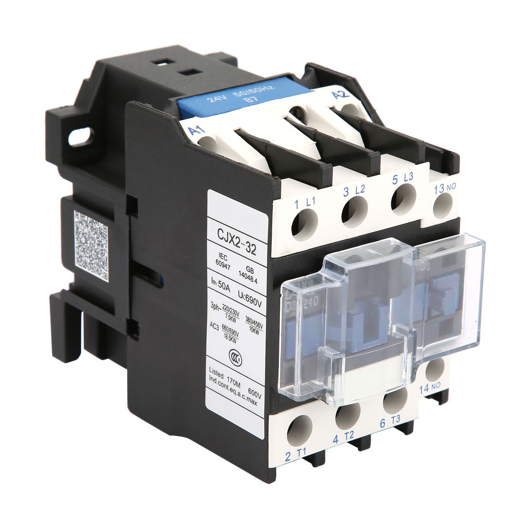 Contacteur Électrique Industriel Haute Sensibilité Cjx2-3210 32a (110 V Ca)