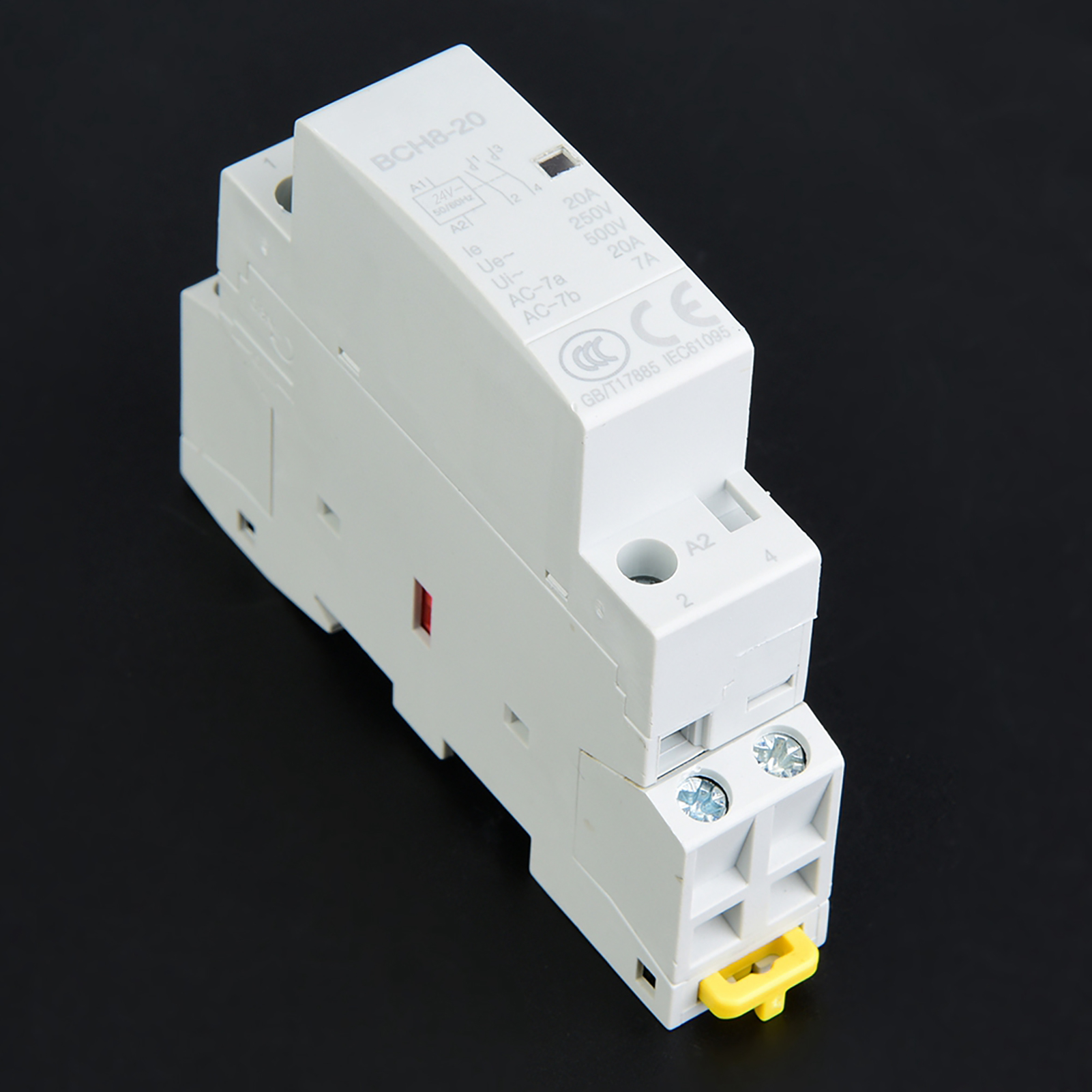 Contacteur Secteur Domestique 2p 20a, Montage Sur Rail Din, 1no 1nc (24v)