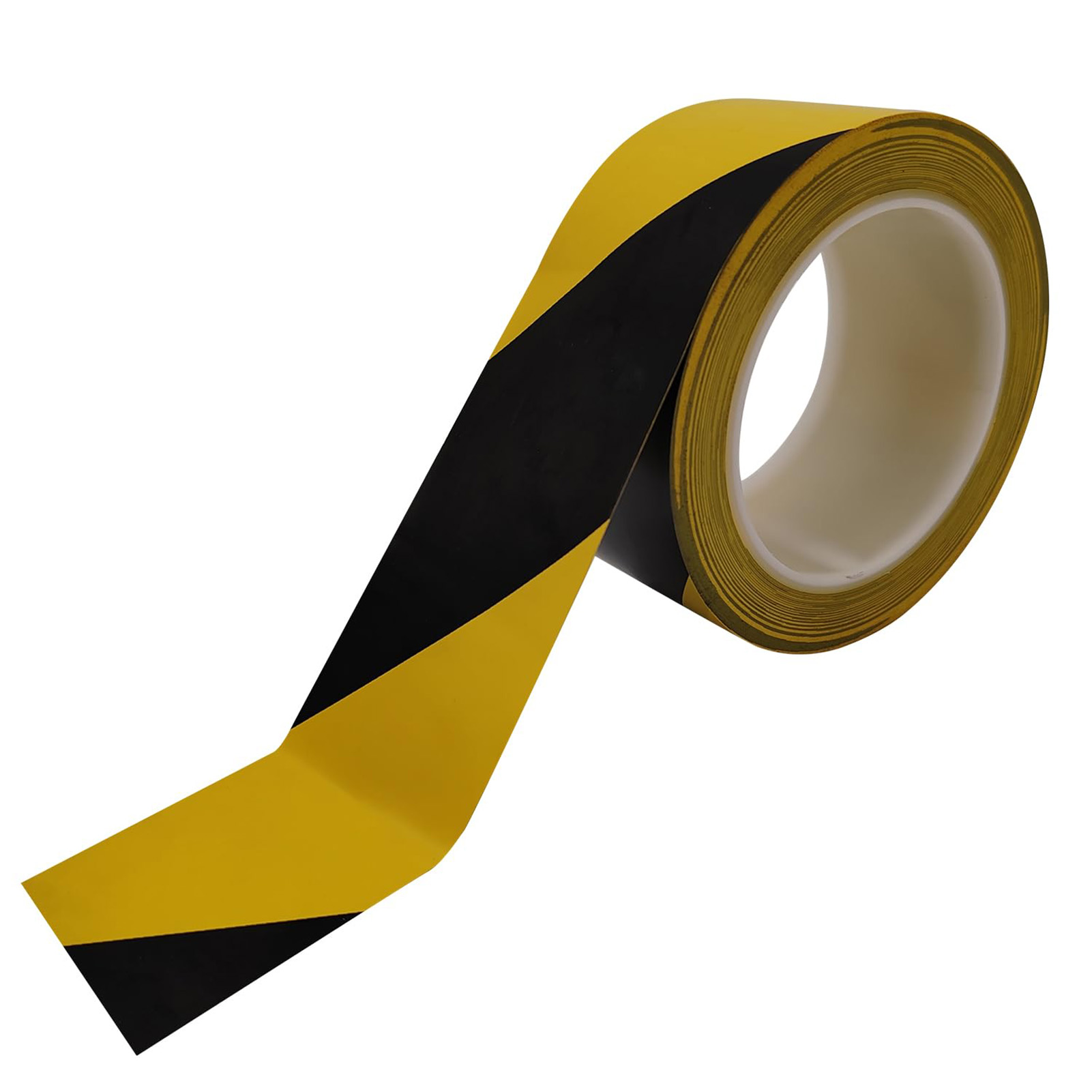 Ruban De Signalisation De Danger En Pvc 4,8 Cm X 30 M, Rayures Noires Et Jaunes, Pour Murs, Sols Et Canalisations.